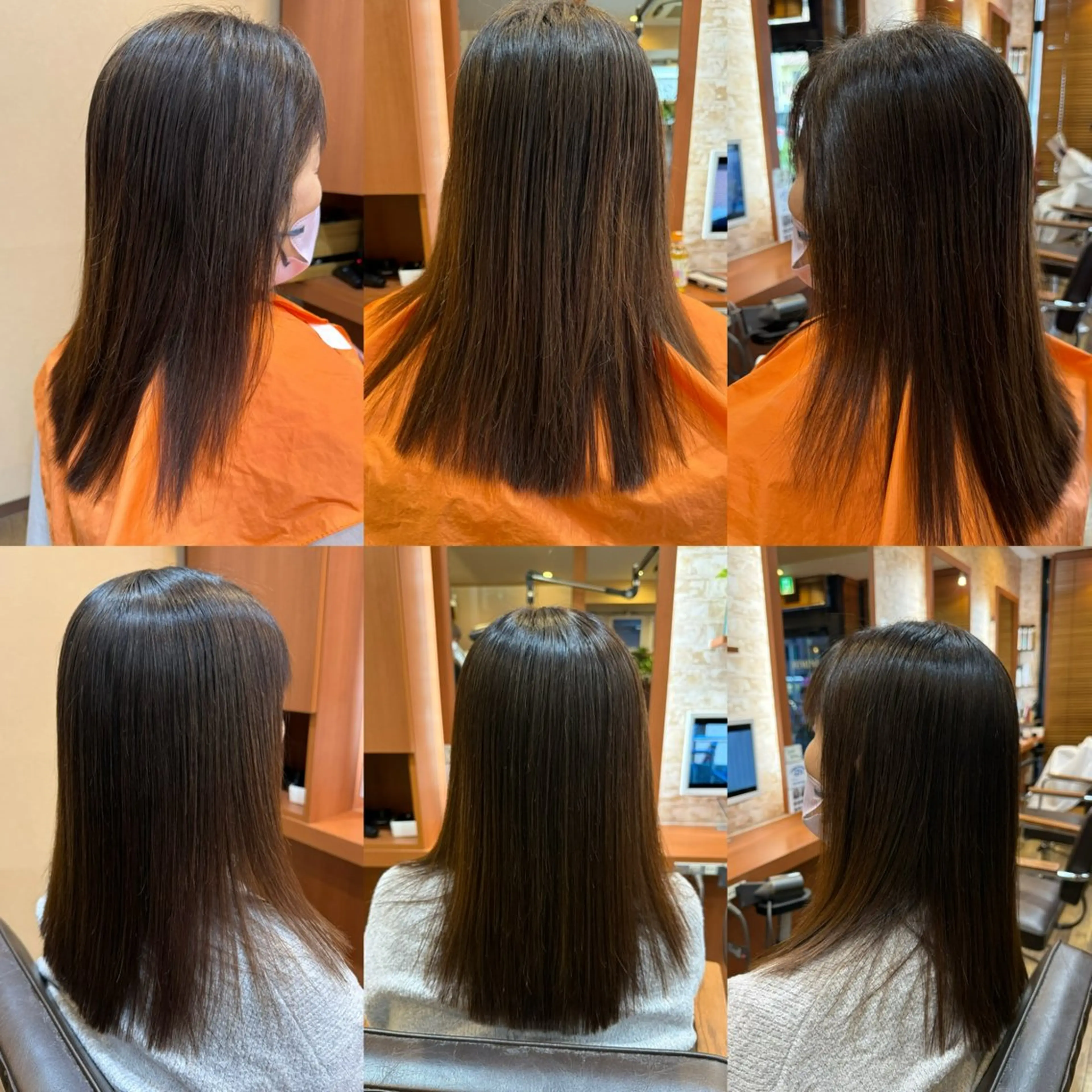 ロング 縮毛矯正 山口 博司のヘアスタイル