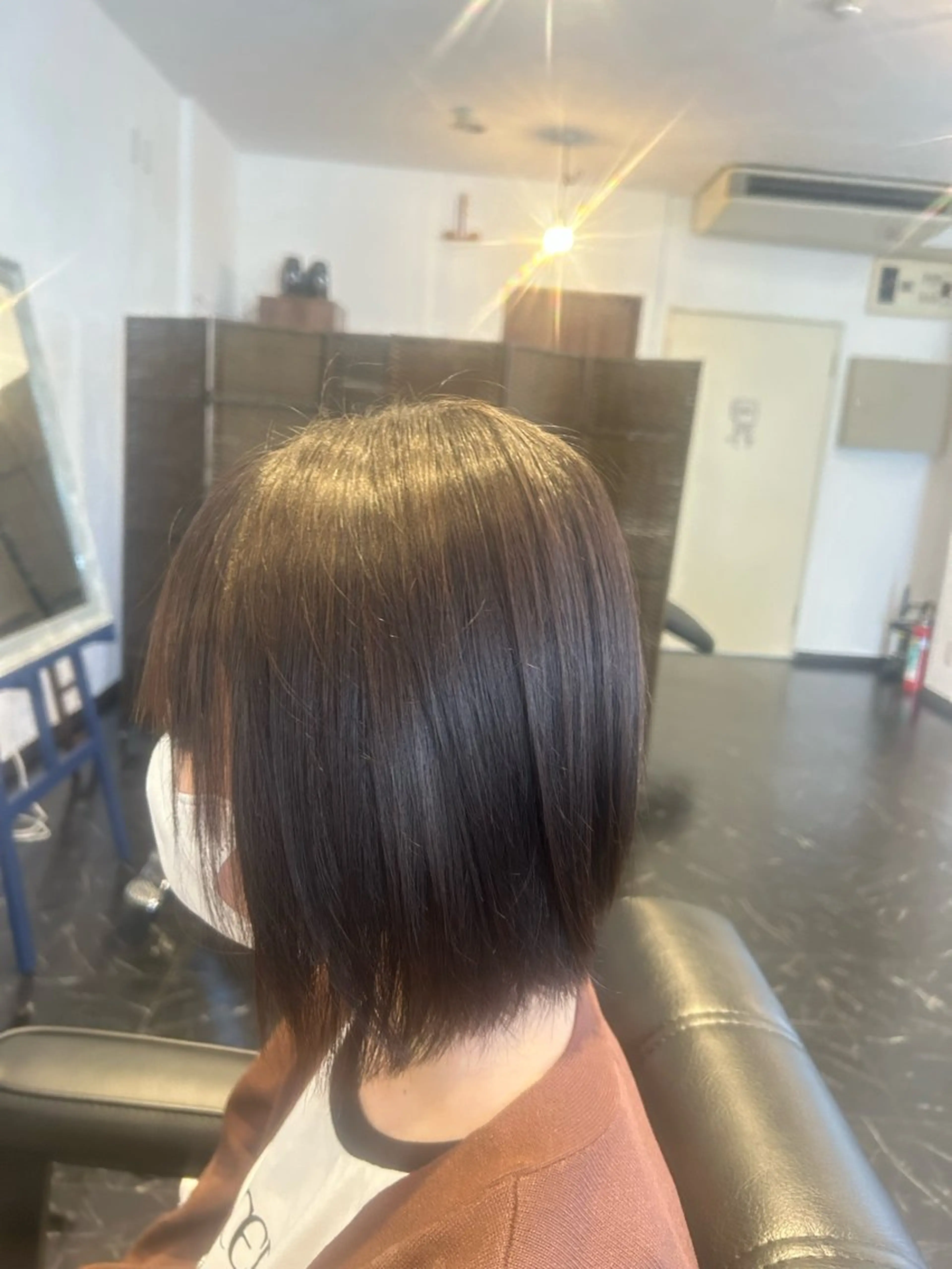 ミディアム カット 縮毛矯正 トリートメント ヘッドスパ Terra hair makeのヘアスタイル