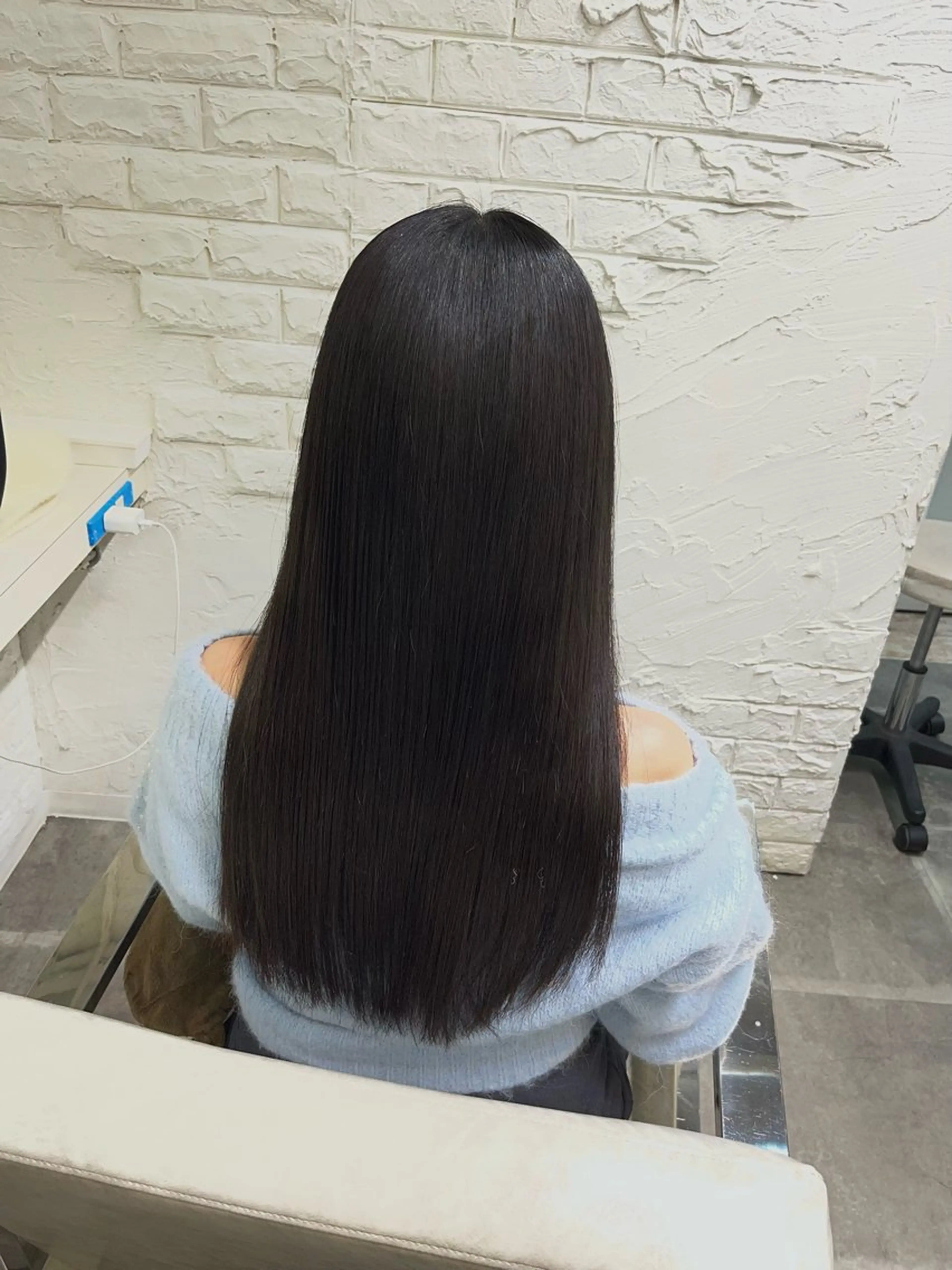 ロング 縮毛矯正 ヘッドスパ uros.所属・🩵aiko / モデル募集中️🩵のヘアスタイル