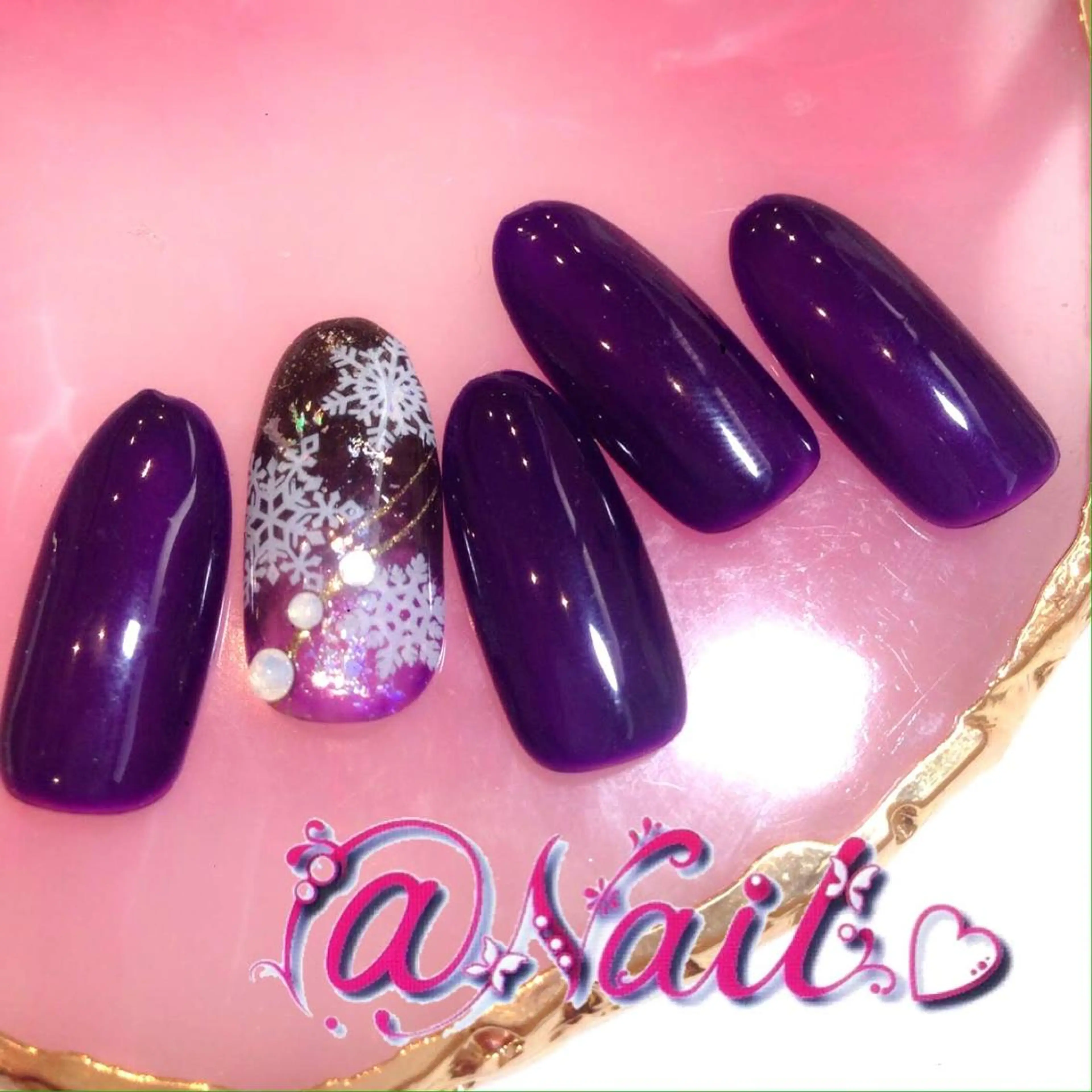 ネイル ネイルチップ 小尾 栞のネイルデザイン