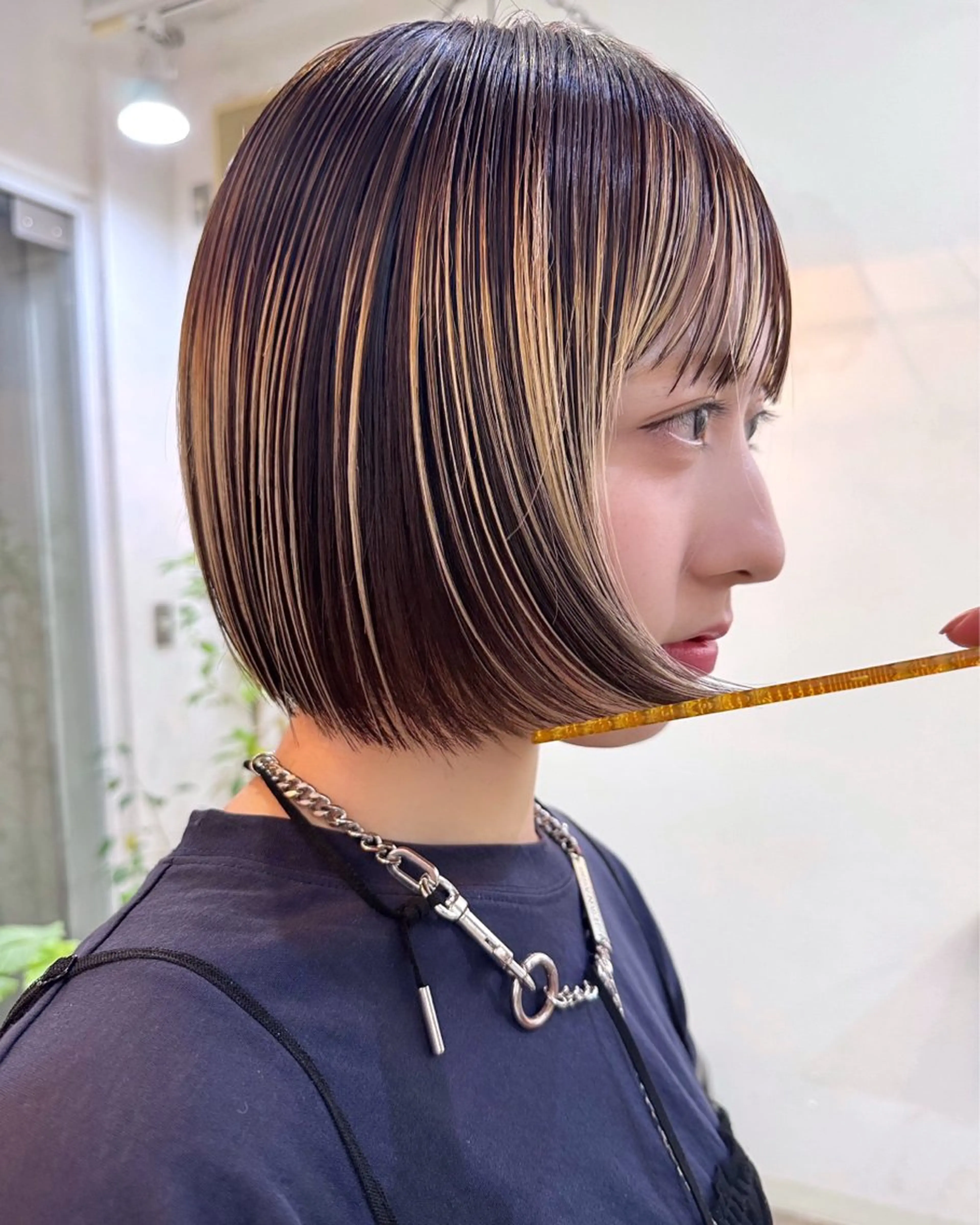 ショート カラー ヘアアレンジ 丸山渉/パーマ エフェクトブリーチのヘアスタイル