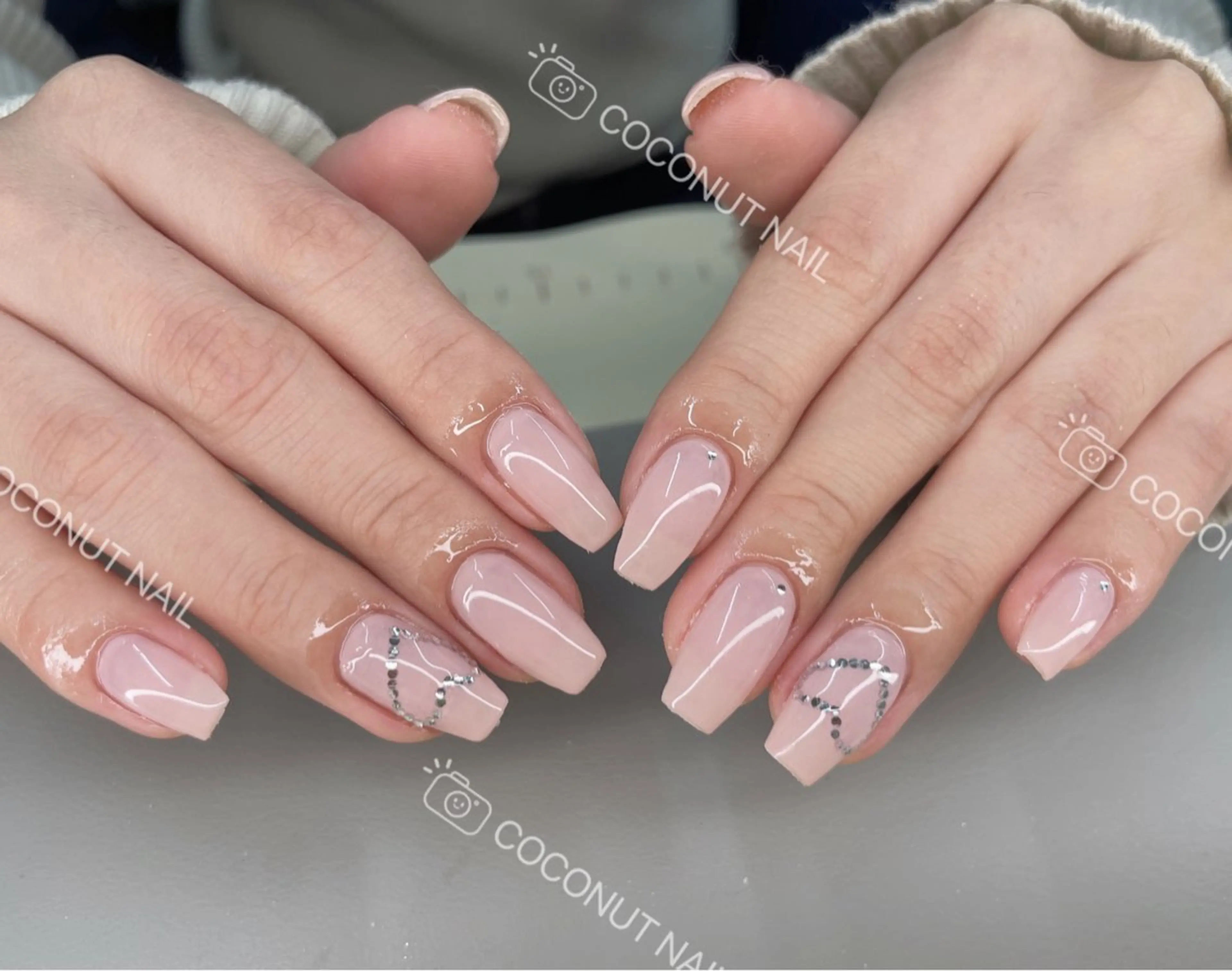 ネイル ハンドネイル 神田 ココナッツのネイルデザイン