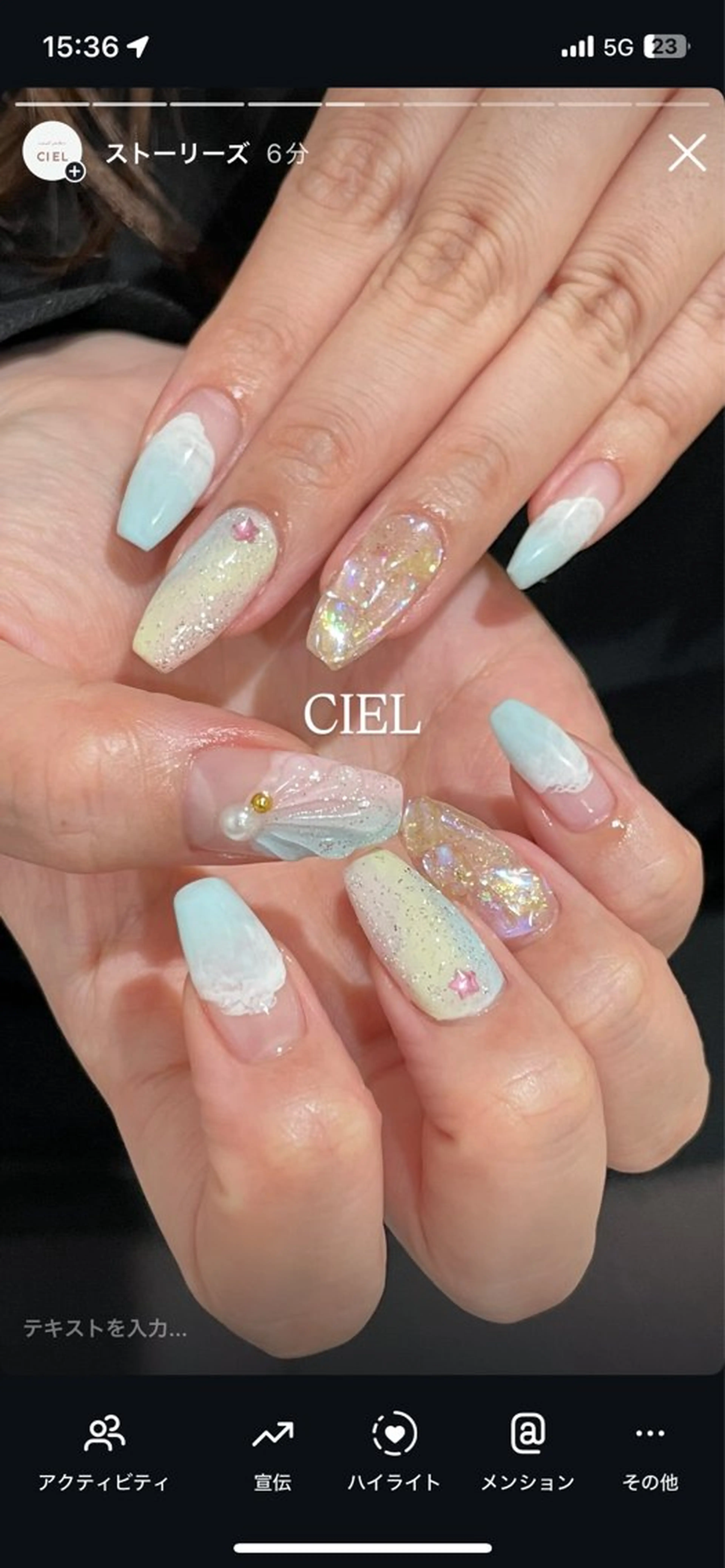 ネイル パステルネイル nail salon CIELのネイルデザイン