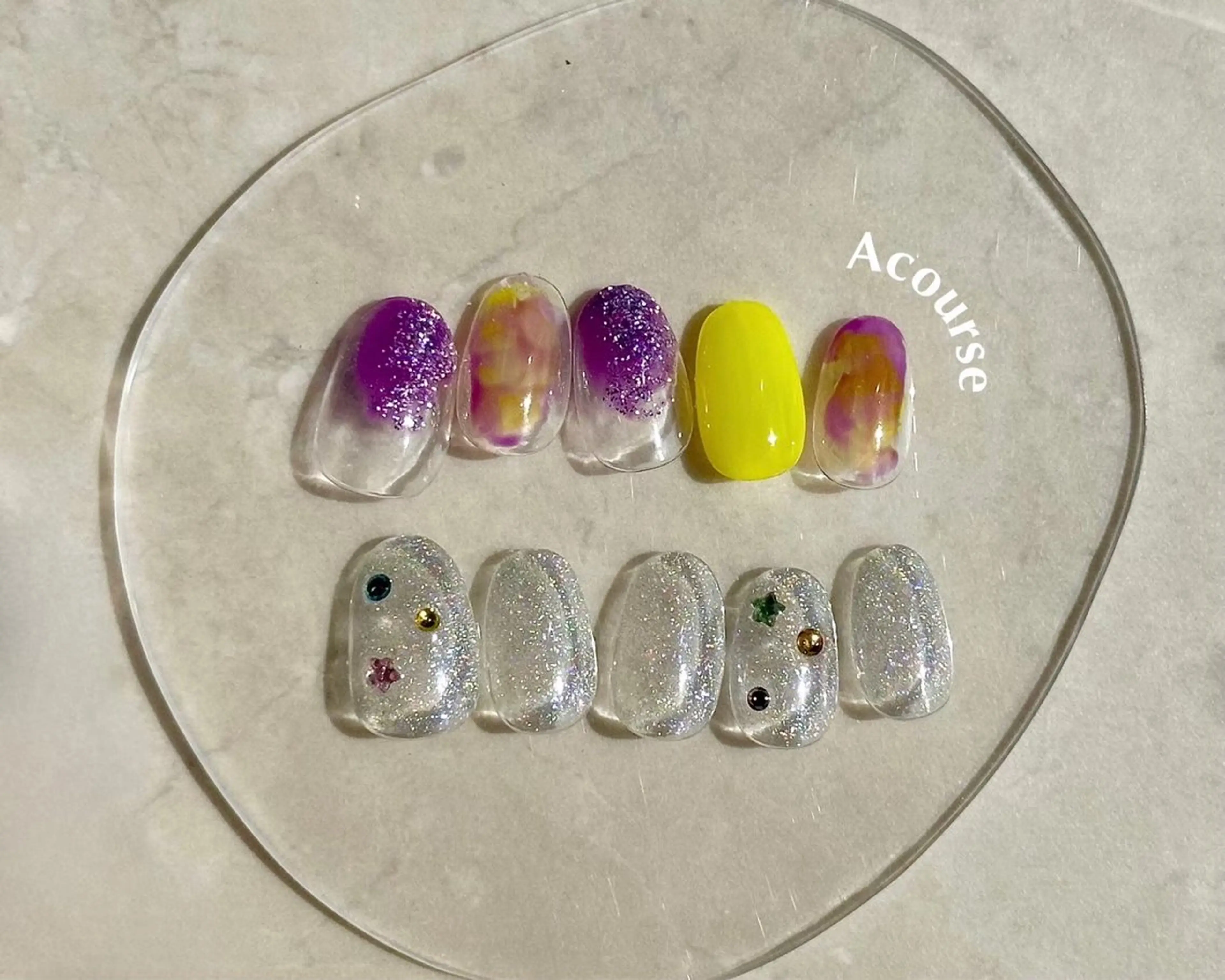 ネイル ハンドネイル 0203ムニムサン 💙Mihoのネイルデザイン