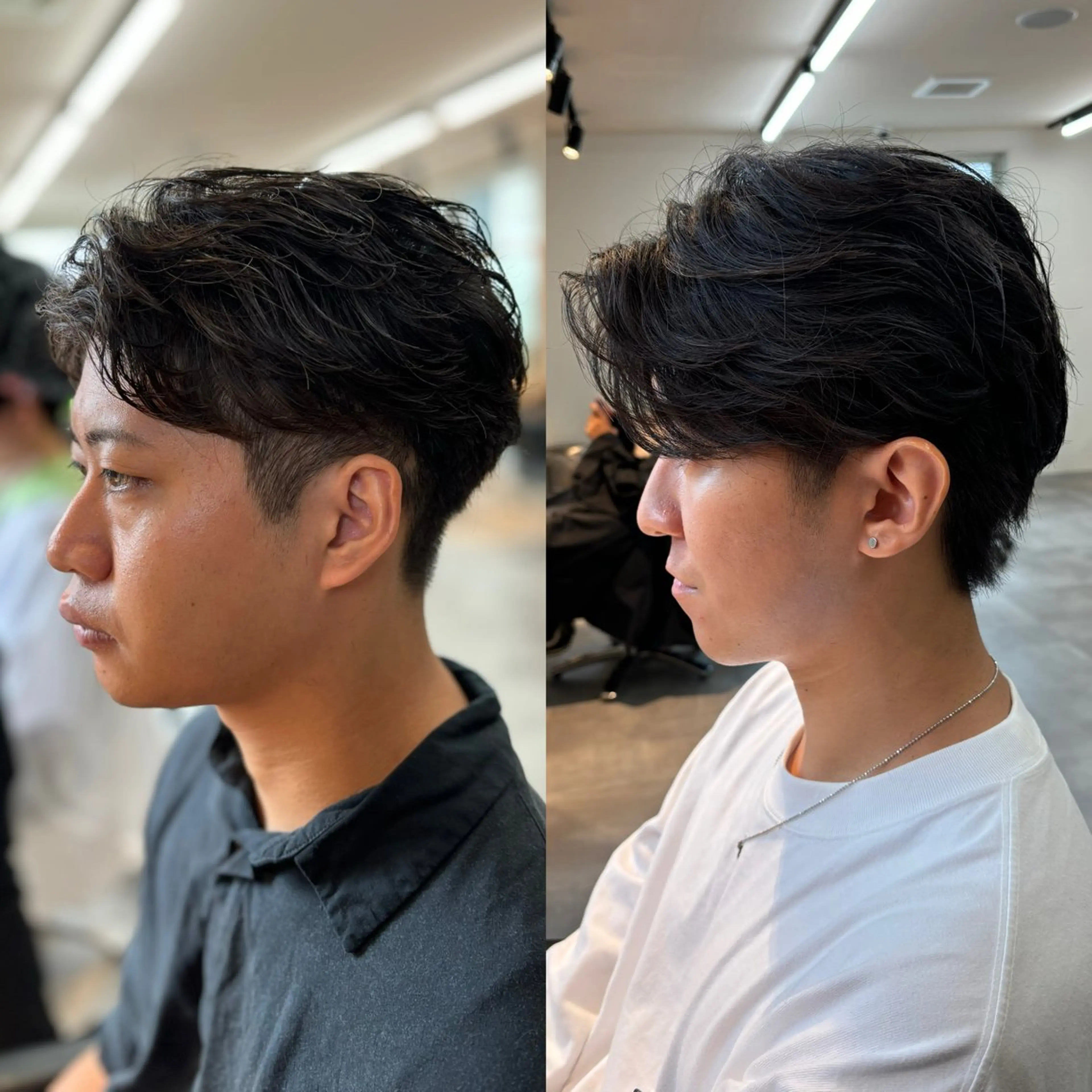 パーマ メンズ フェザーパーマ メンズパーマ カット パーマ フェザーパーマ/短髪 /メンズカット/保立のヘアスタイル