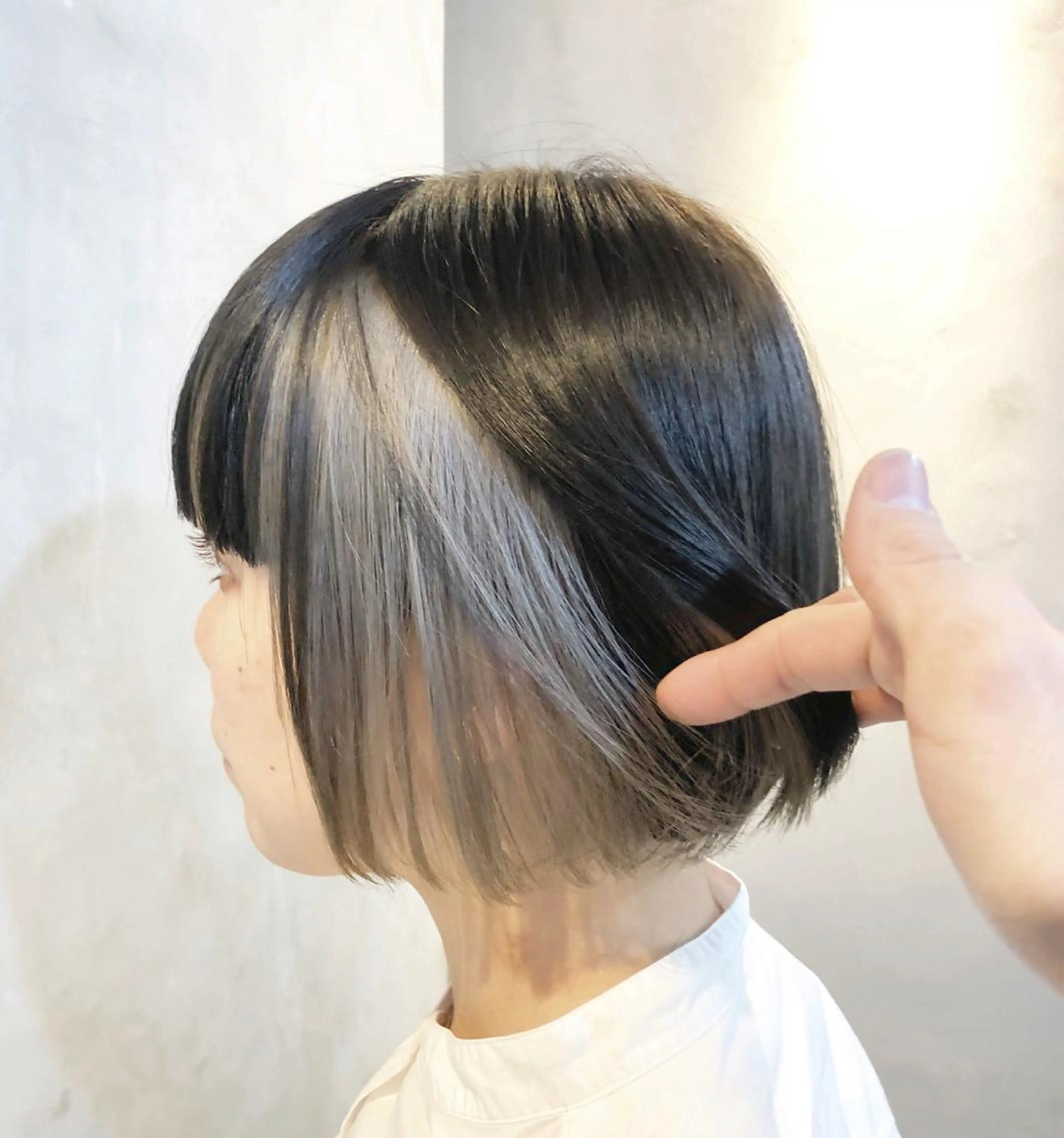 ショート カット ヘアカラー トリートメント ボブ×縮毛矯正 ryotaのヘアスタイル