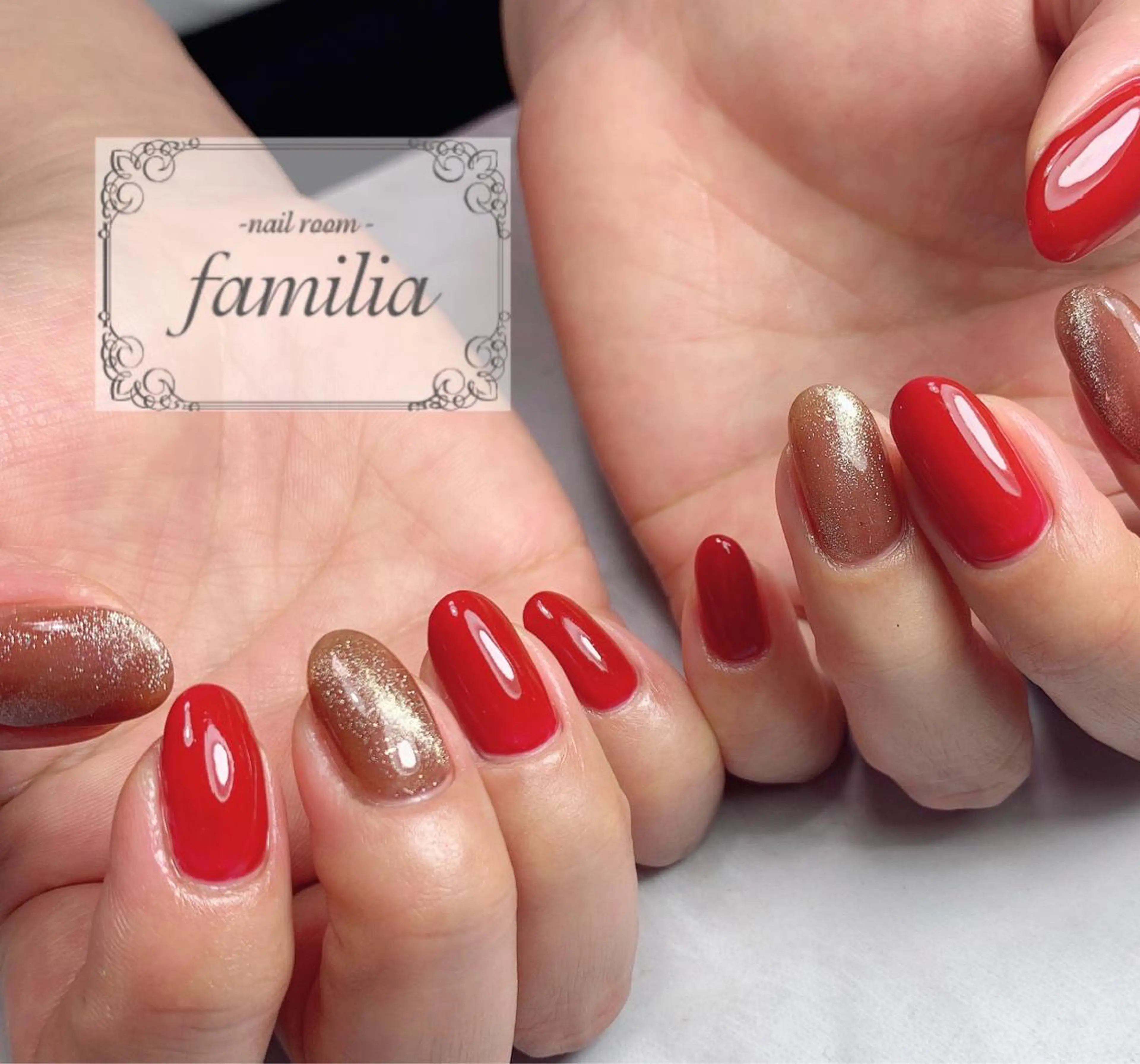 ネイル マグネットネイル ハンドネイル -nailroom- familiaのネイルデザイン