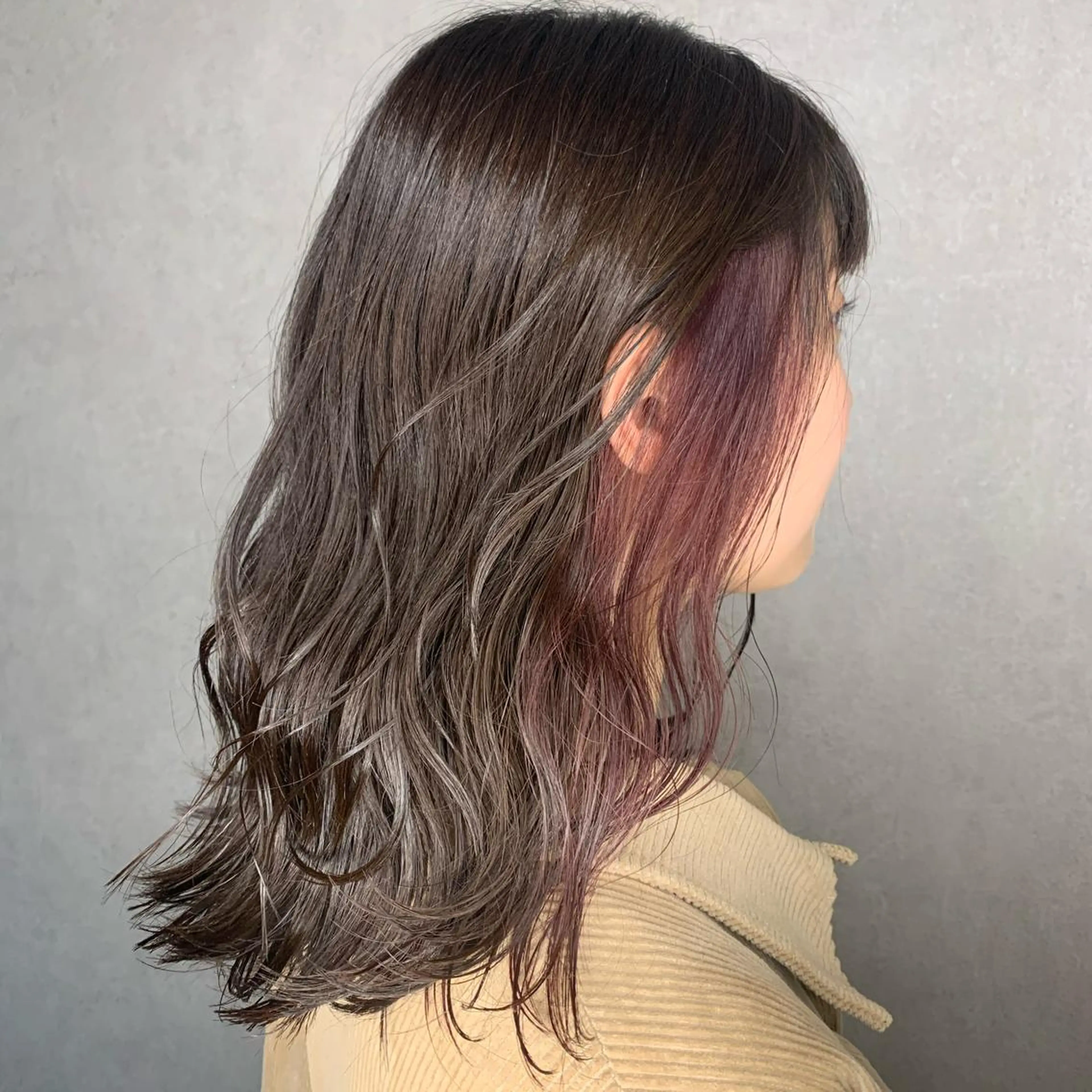 セミロング ヘアアレンジ ヘアカラー ROMEO京橋 MINAMIのヘアスタイル