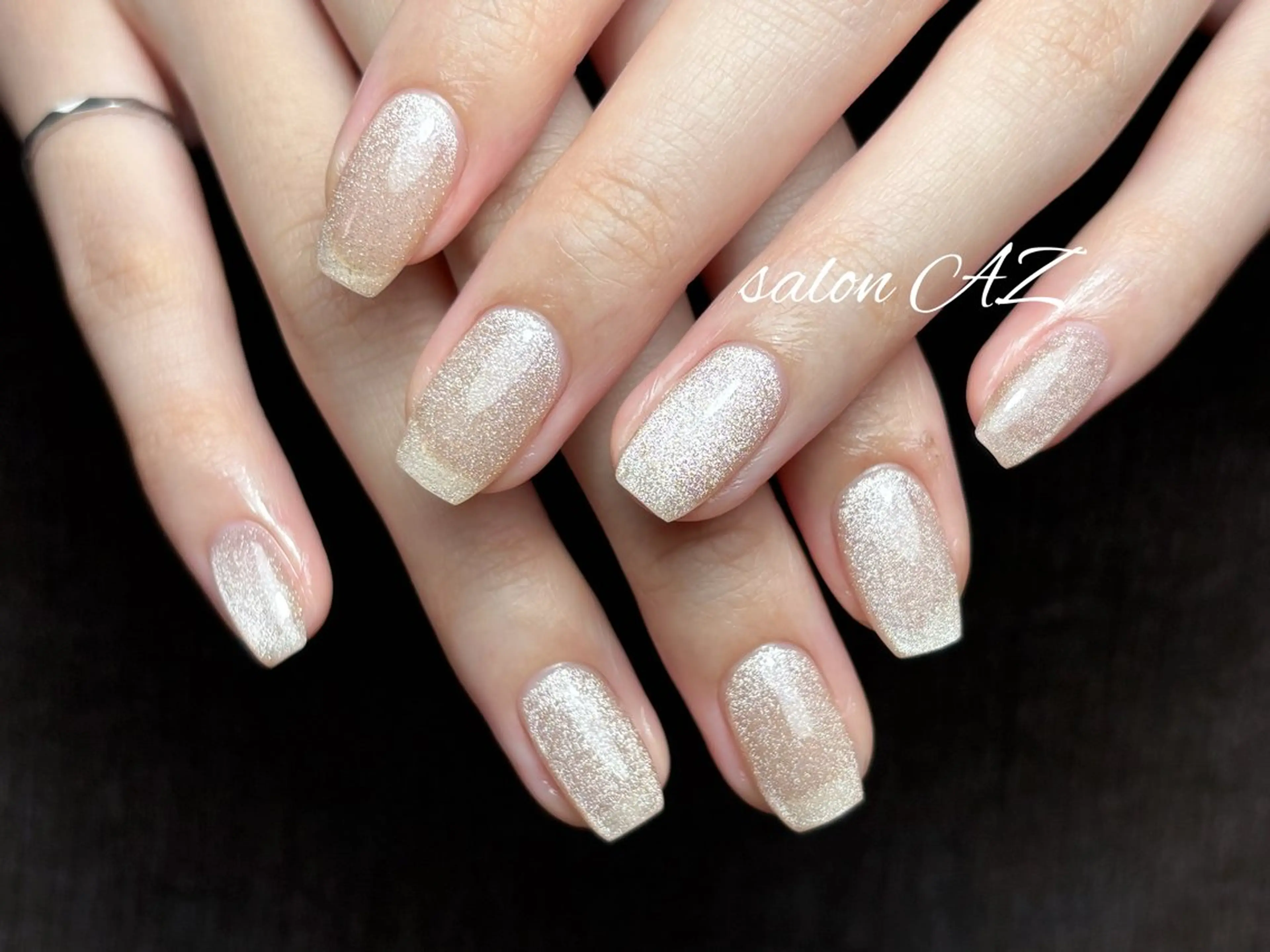 ネイル アートネイル 長さ出し フットネイル フレンチネイル ジェルネイル ハンドネイル salon AZのネイルデザイン