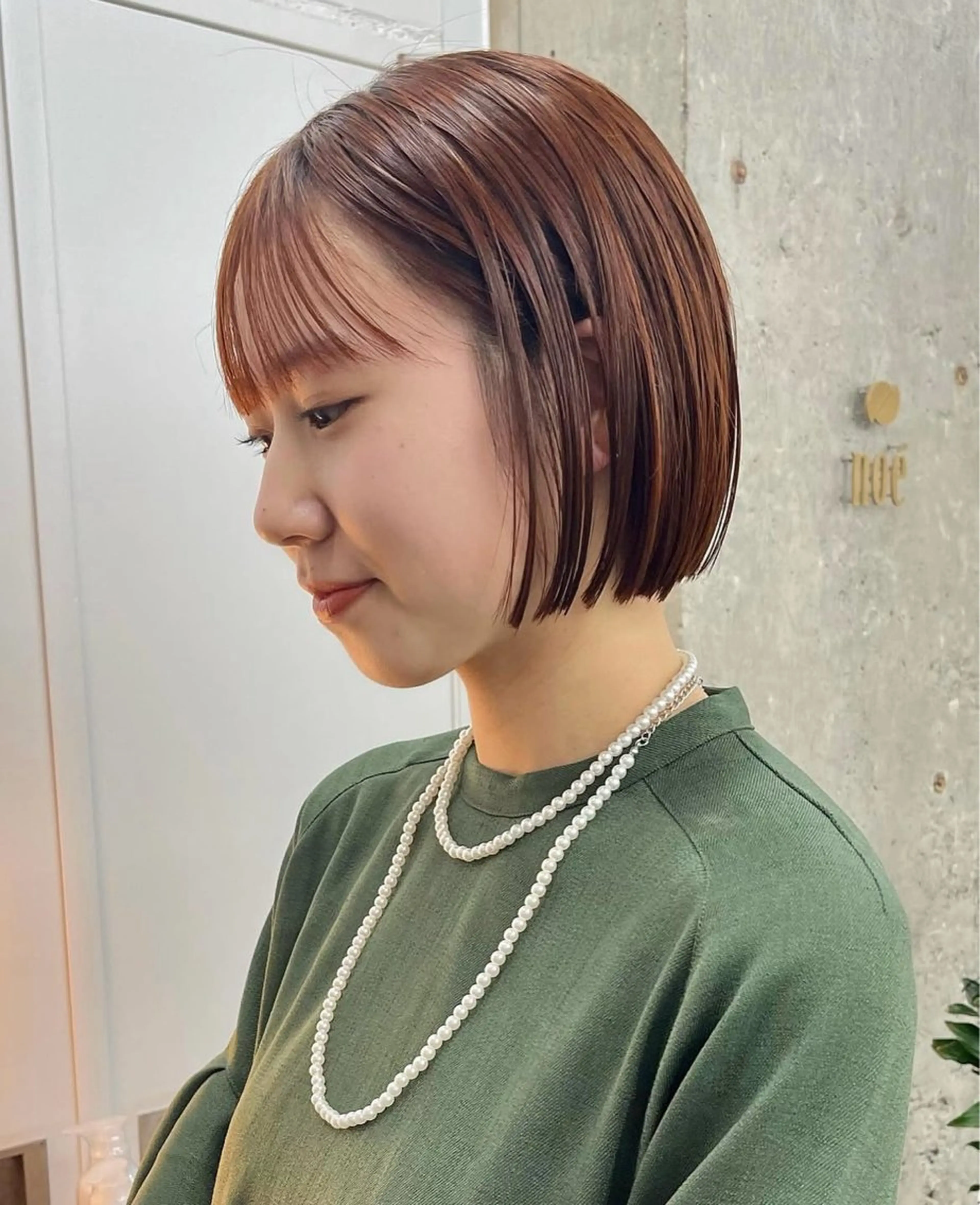 ショート 縮毛矯正 noe salon所属・田中 絢のヘアスタイル