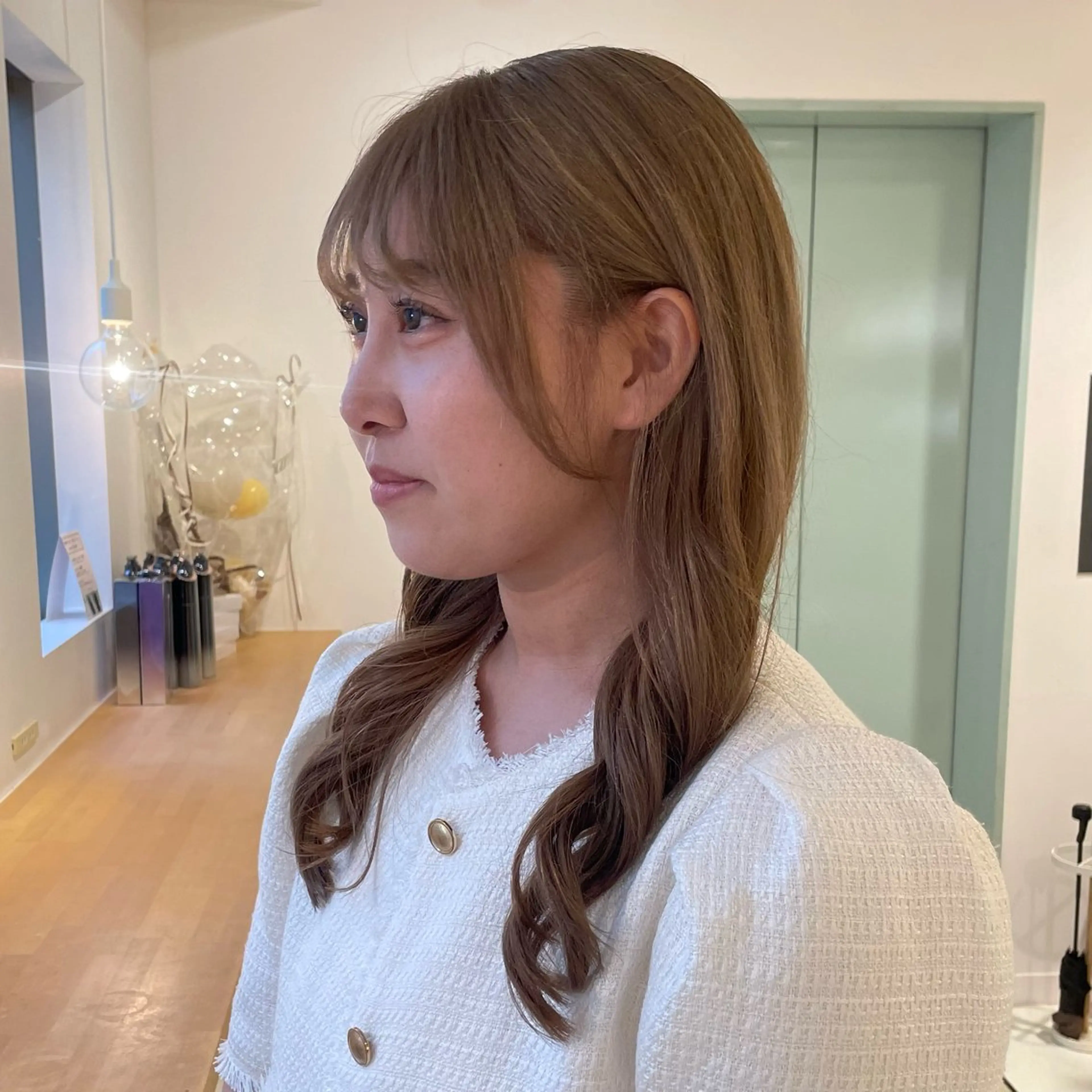 ロング 田口 花葉のヘアスタイル