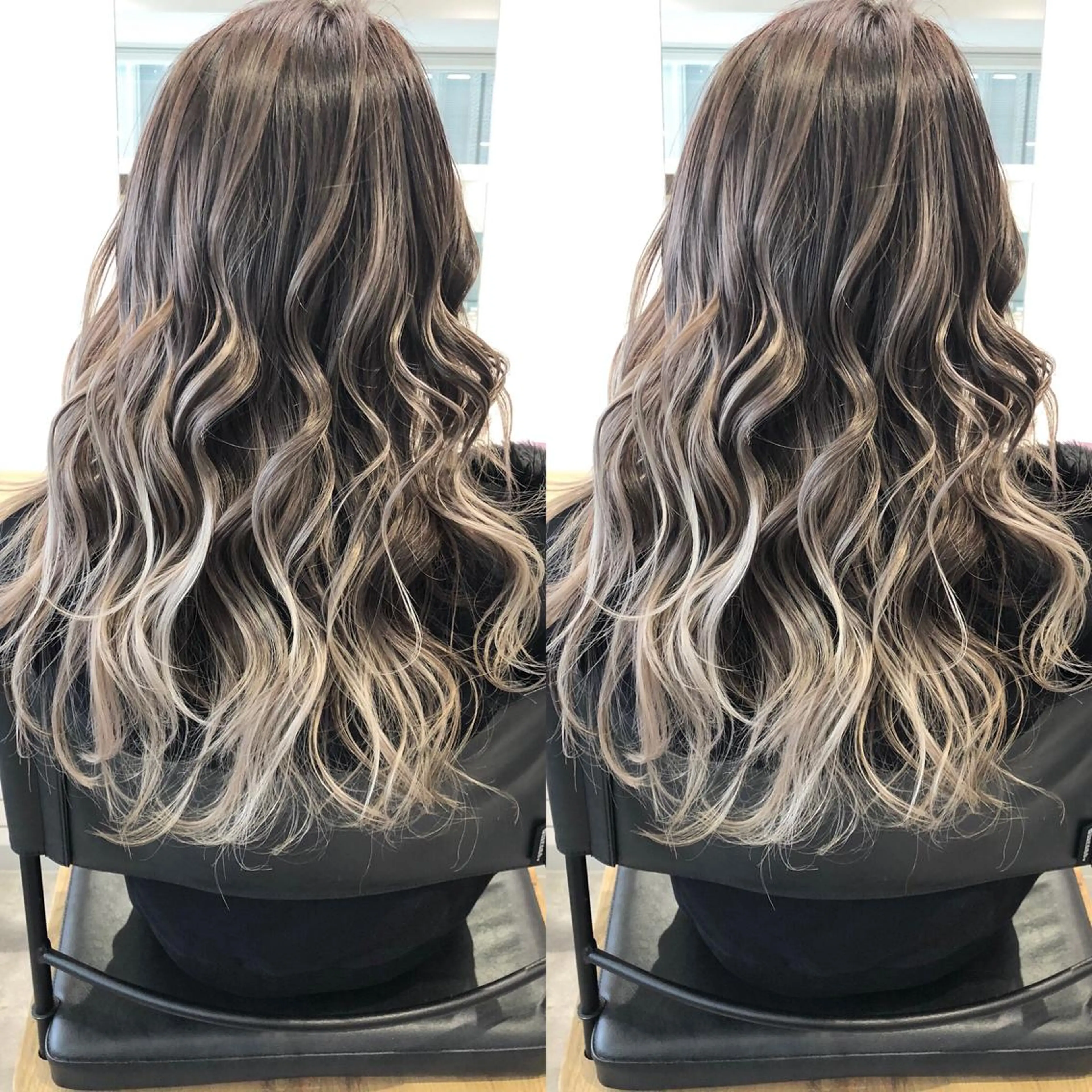 ミディアム カラー バレイヤージュ レイヤーカット ヘアカラー JILBLAN京都 ショート/ハイライトのヘアスタイル