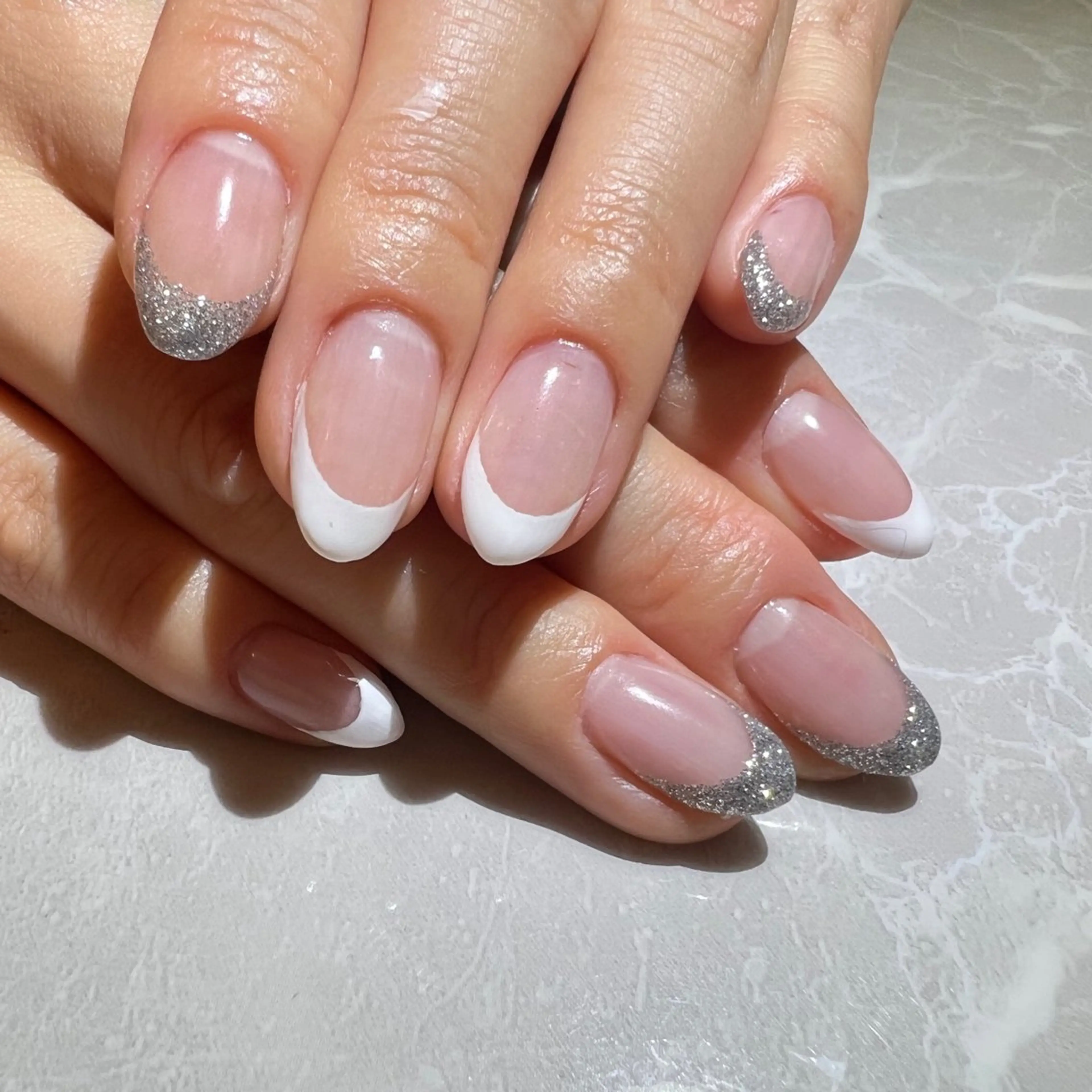 ネイル フレンチネイル ハンドネイル ルミエナ銀座 KATAOKAのネイルデザイン