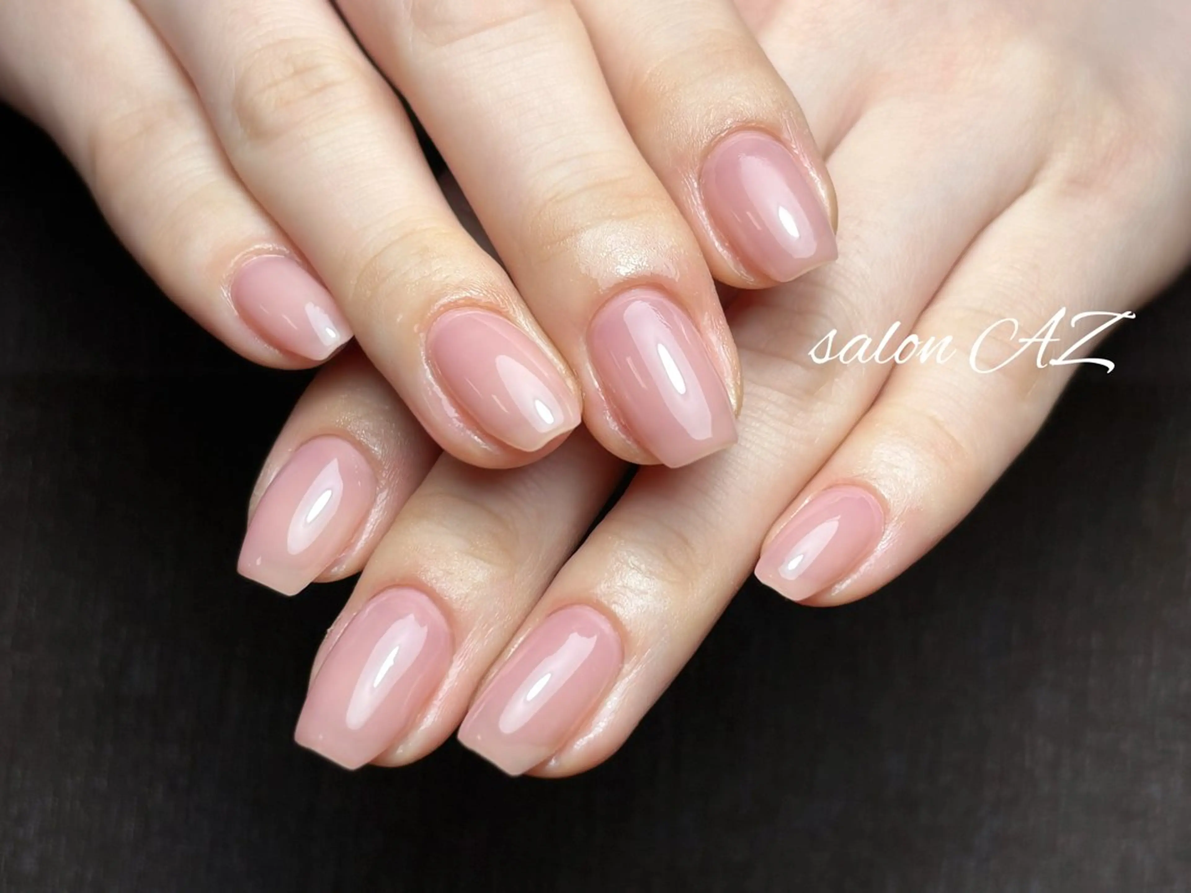 ネイル アートネイル 長さ出し フットネイル フレンチネイル ジェルネイル ハンドネイル salon AZのネイルデザイン