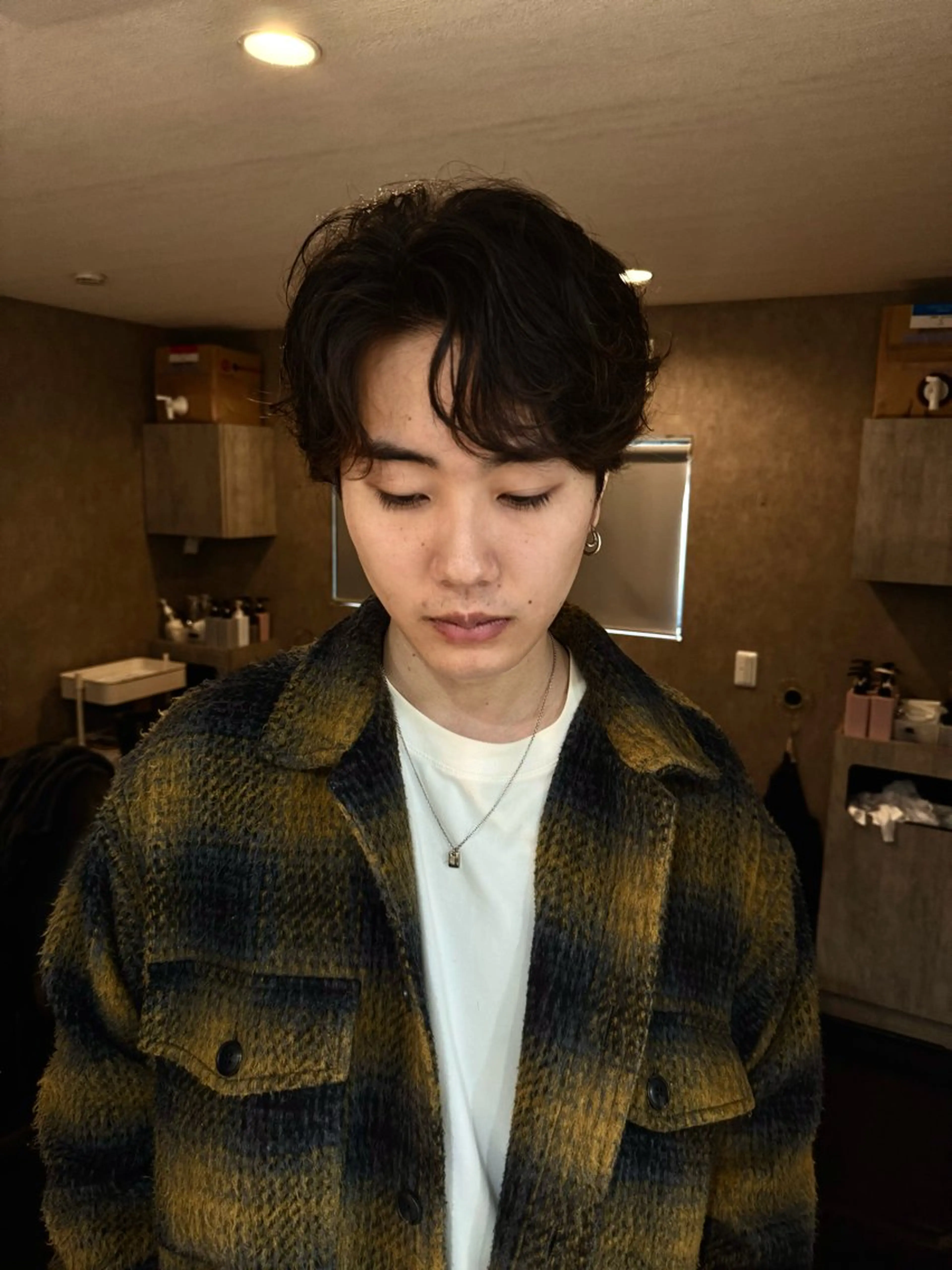 パーマ メンズ カット パーマ コイデ リュウセイのヘアスタイル