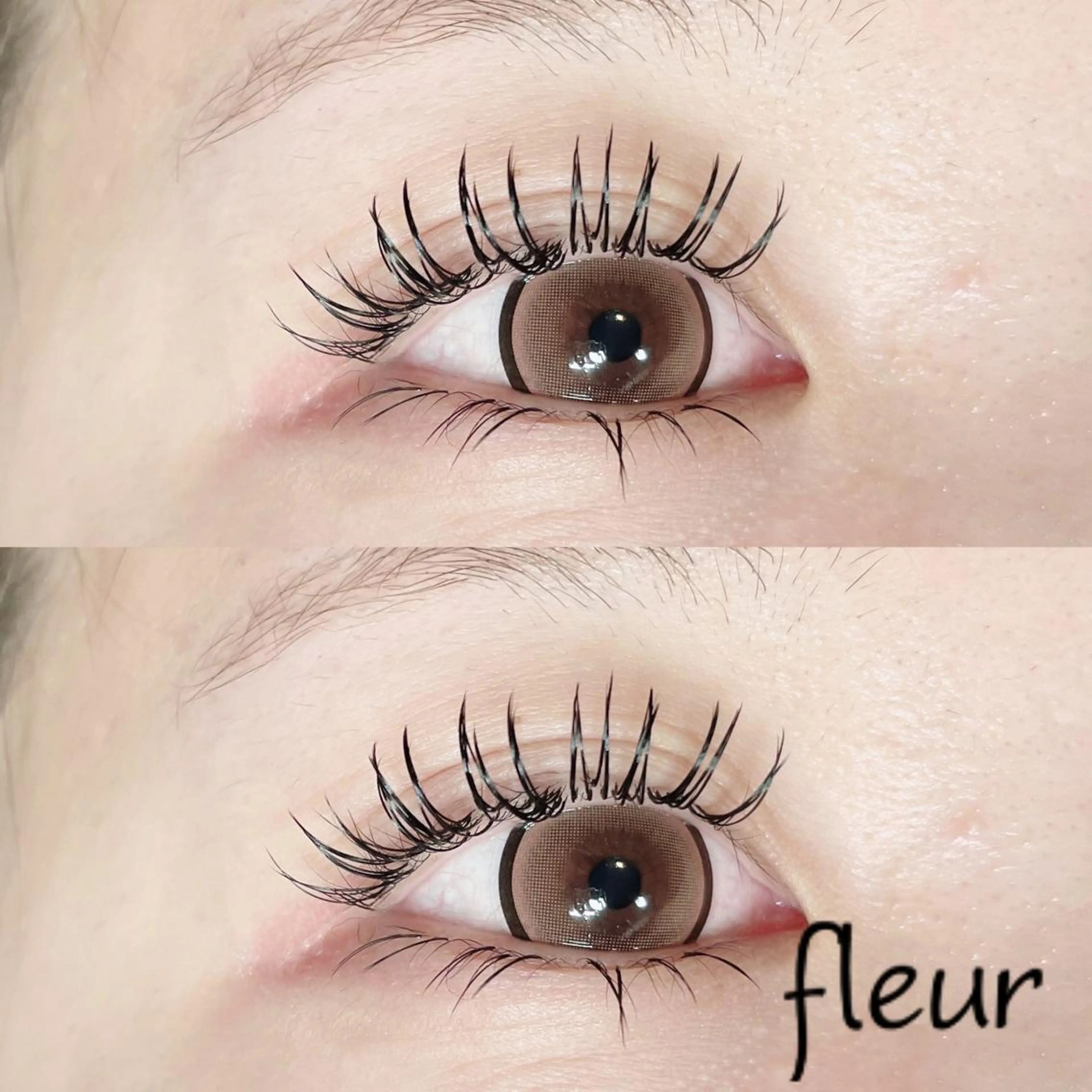 マツエク・マツパ 束感まつ毛 Dカール Jカール ナチュラル 下まつげエクステ アイラッシュサロンfleur🍀所属・🍀fleur🍀 束感/ワンホン/杉浦のマツエク・マツパデザイン