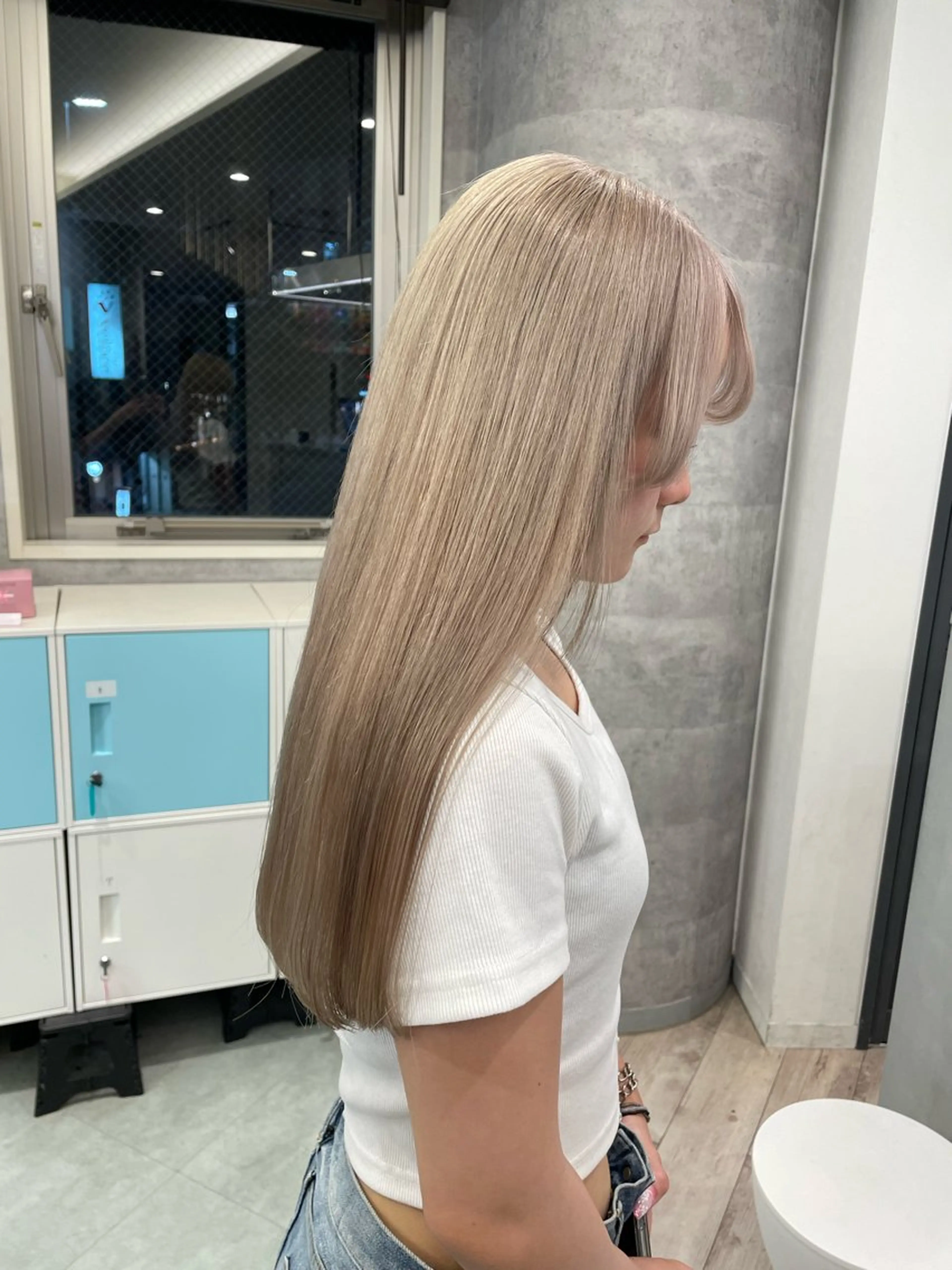 ロング ヘアカラー トリートメント ♡似合わせハイトーン ♡maiのヘアスタイル