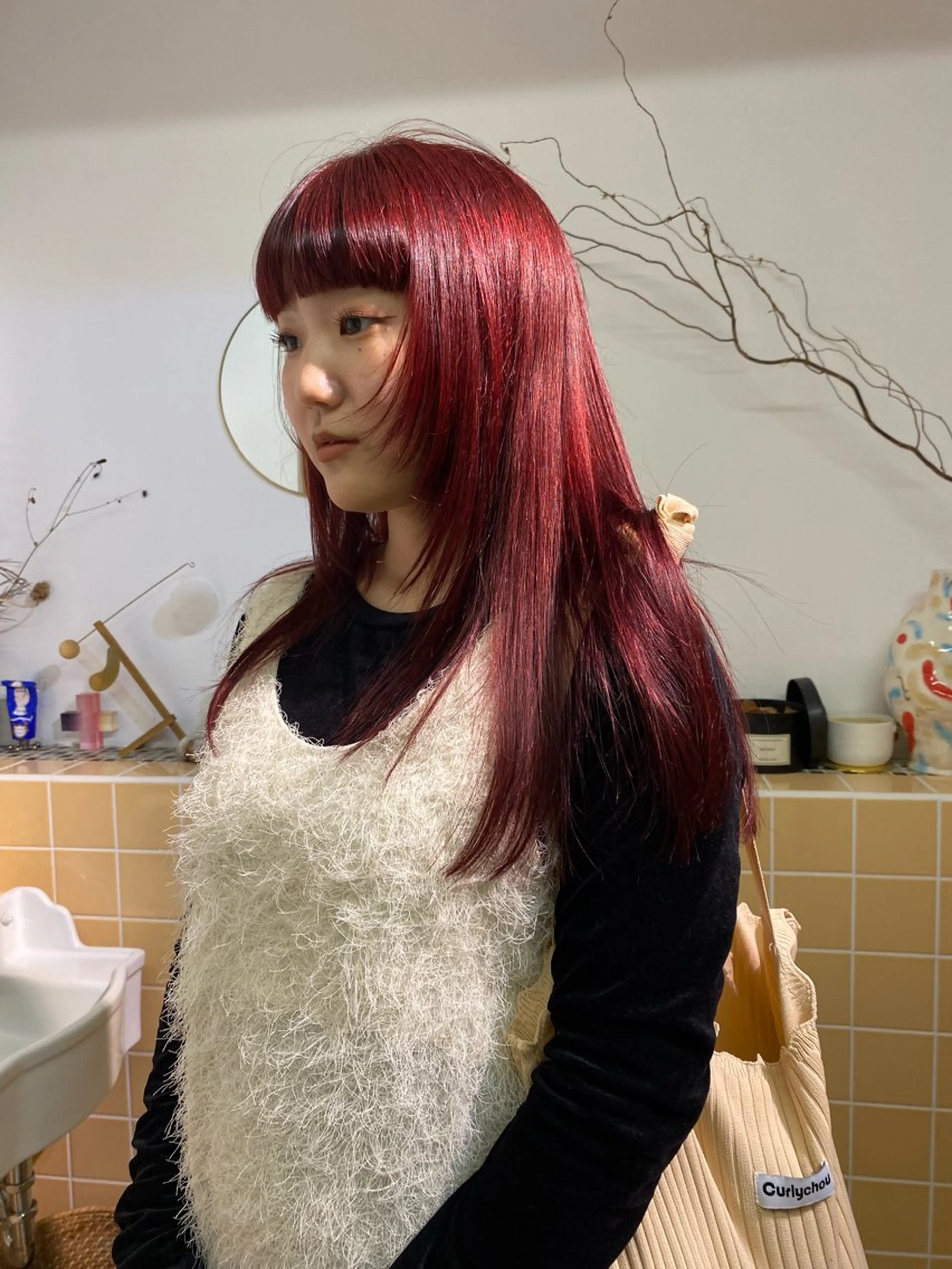 カラー ヘアカラー トリートメント iroha/ n.w.h🎀のヘアスタイル