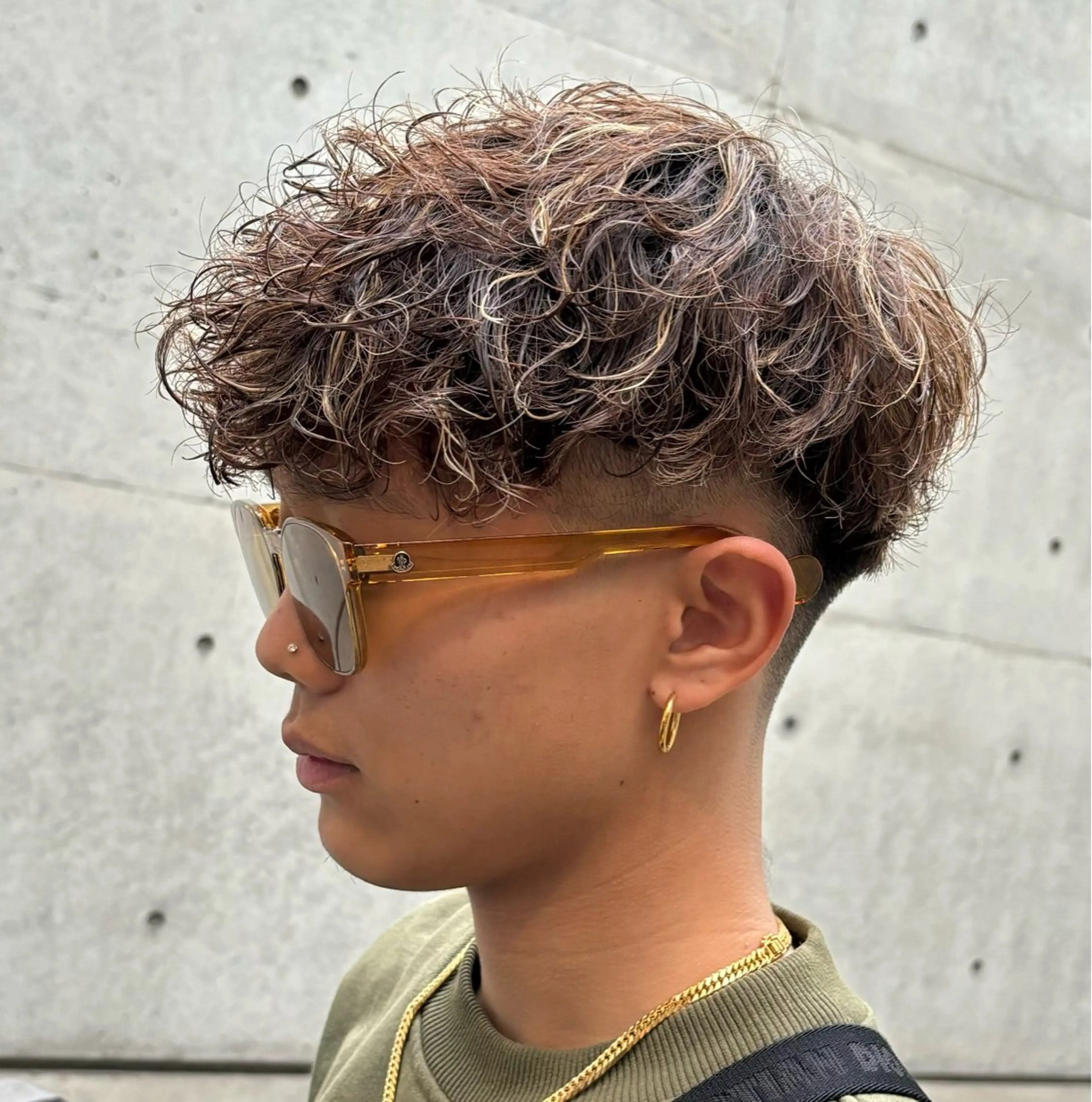 ショート パーマ メンズ era2d所属・マコト/心斎橋 メンズ専門店のヘアスタイル