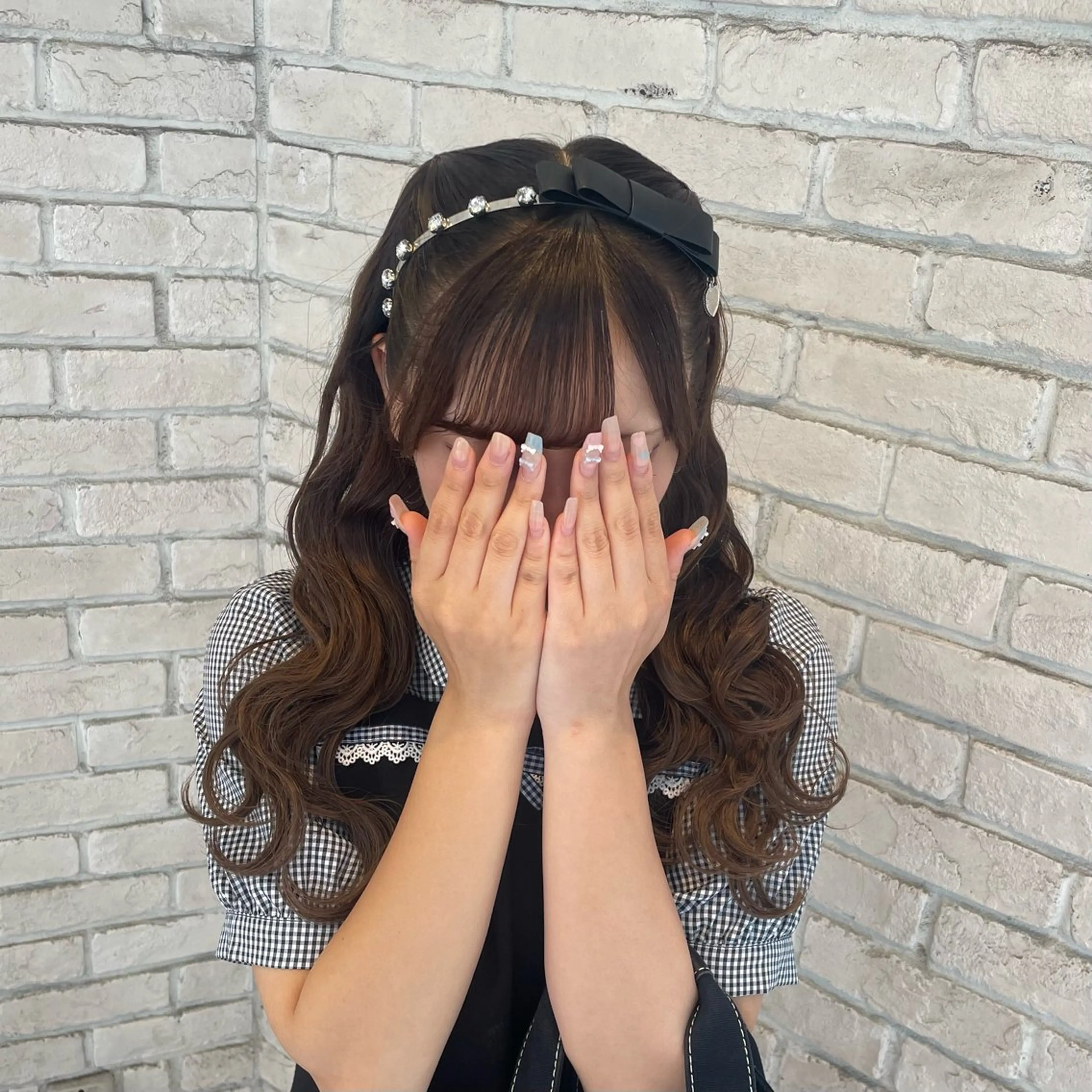 ロング ヘアアレンジ ヘアセット 横浜パーマ🌐 暖色カラー🍒もえかのヘアスタイル