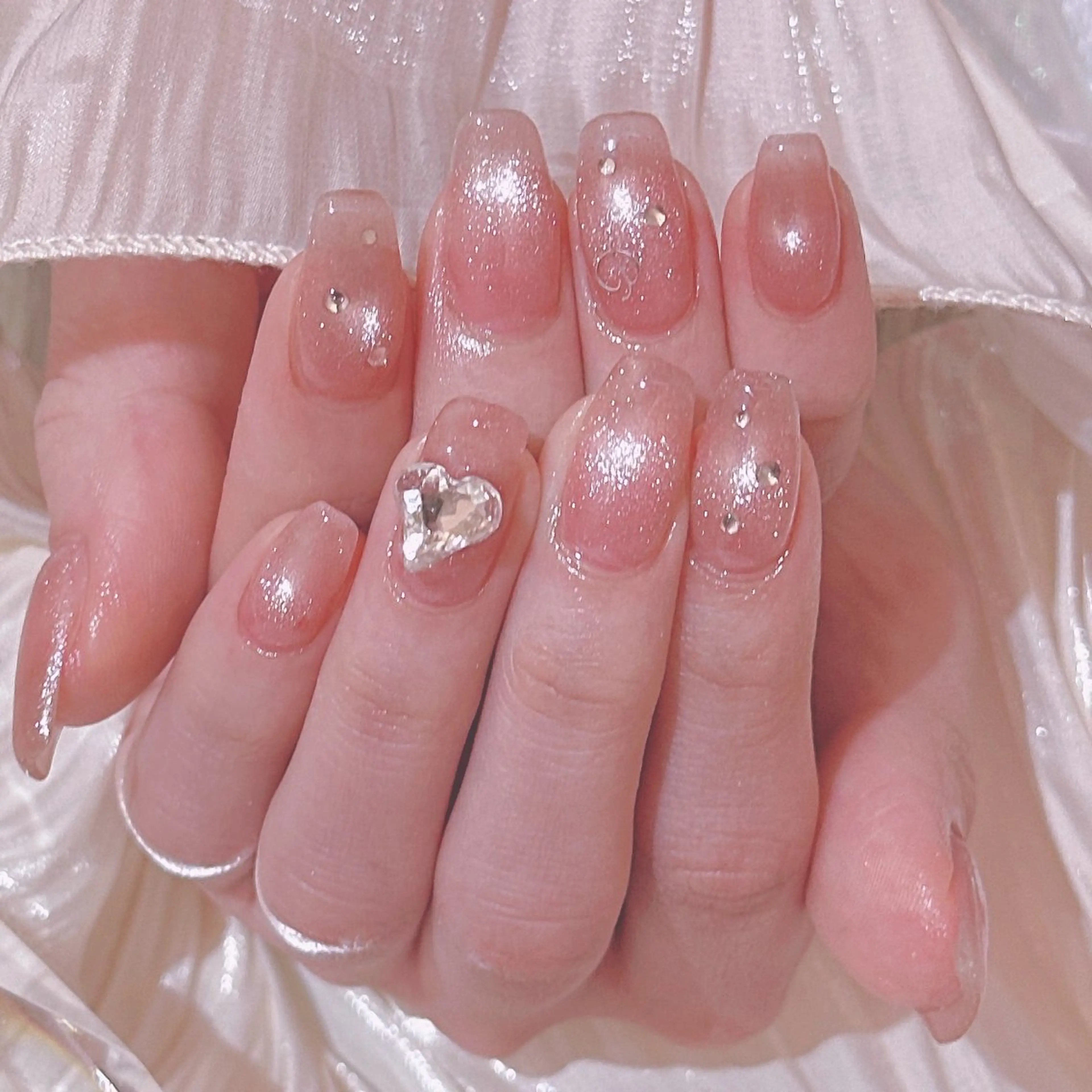 ジェル：マグネット•オーロラ•ミラー•フラッシュ🎀（オフ無）ドライケア込み🫧の写真