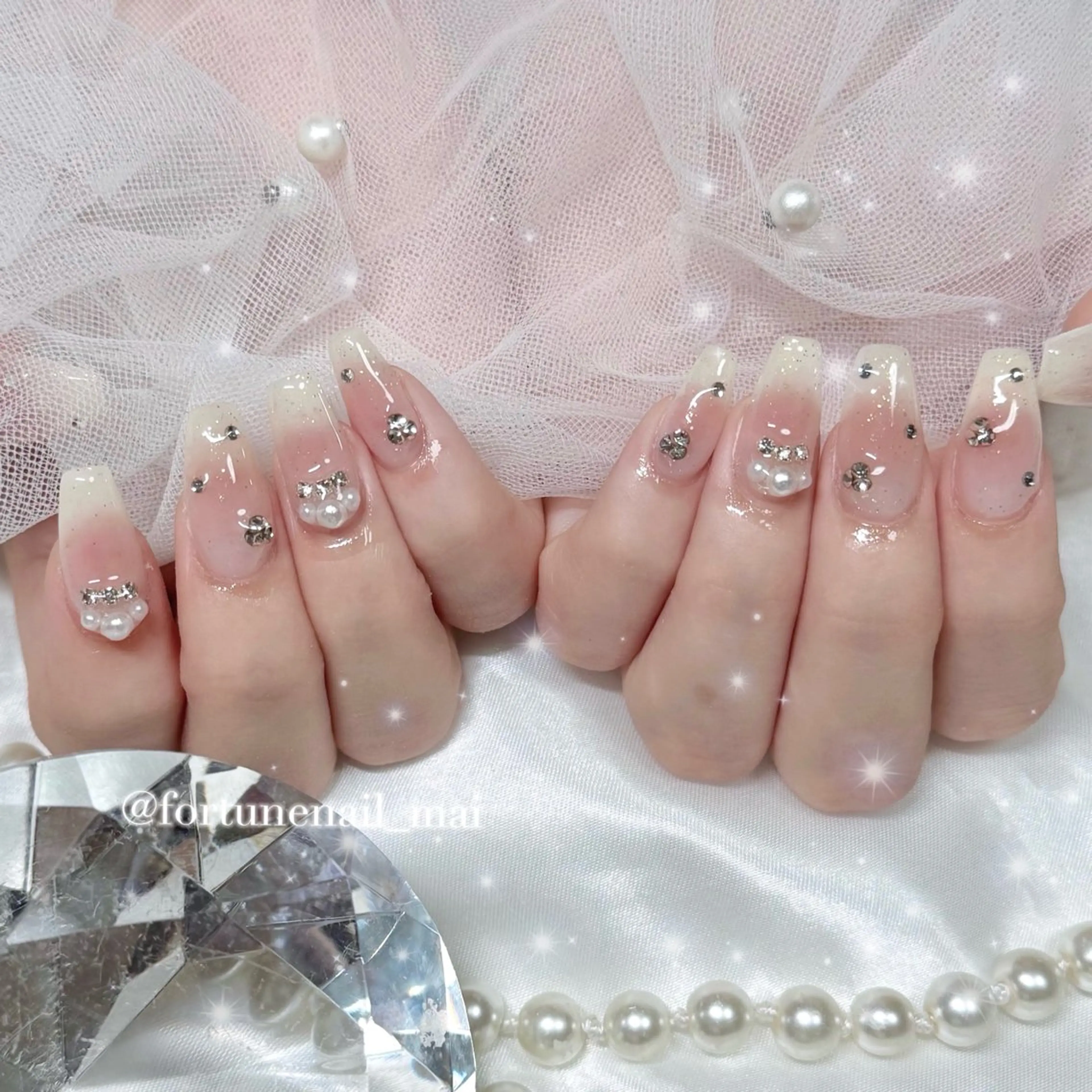 ネイル チークネイル ワンホンネイル ハンドネイル 🎀Mai 🎀2/1空✩.*のネイルデザイン