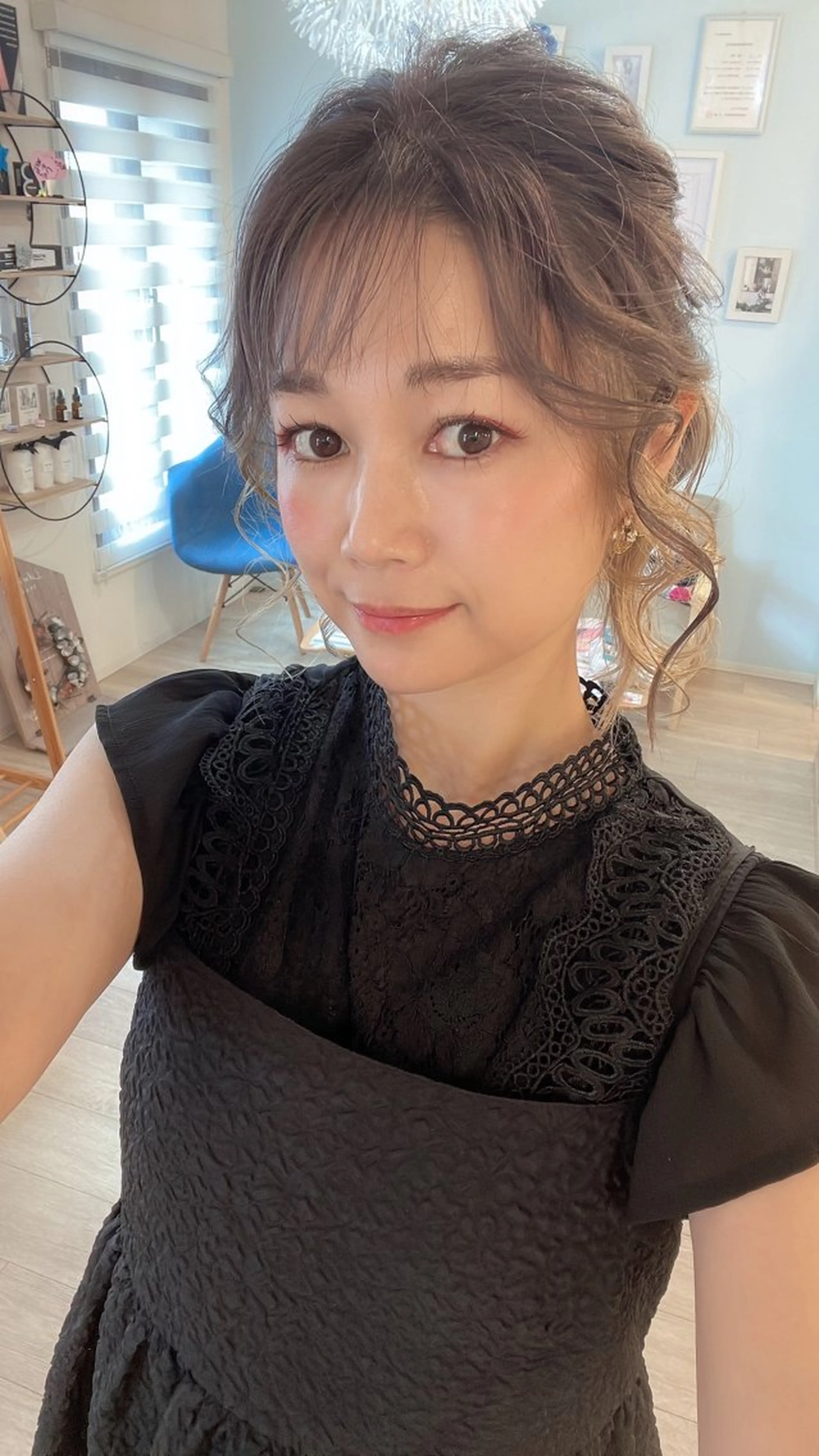 ミディアム ヘアセット Merci　山﨑 ふみのマツエク・マツパデザイン