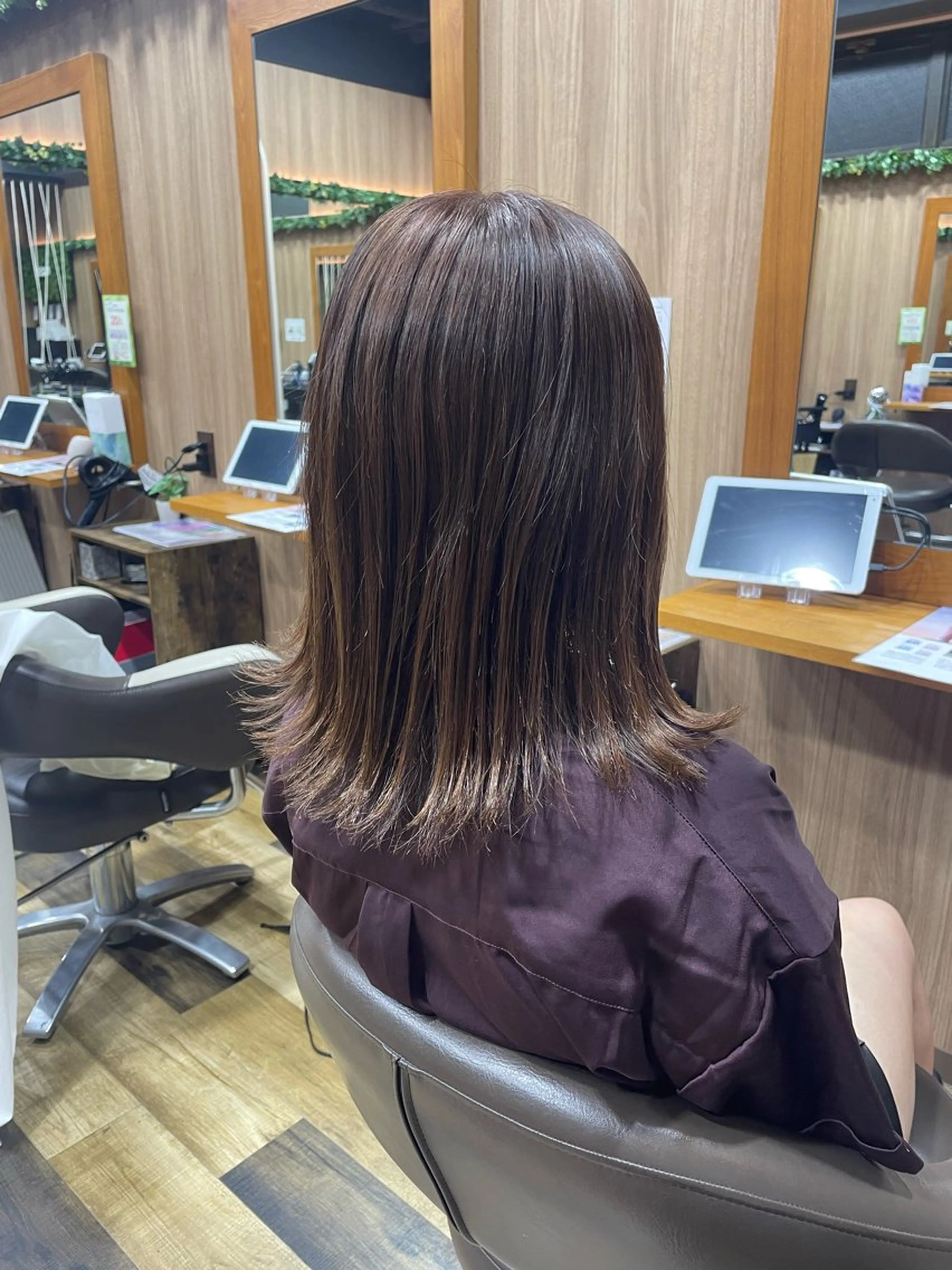 ミディアム カット 山際勇策 /岐阜美容師のヘアスタイル