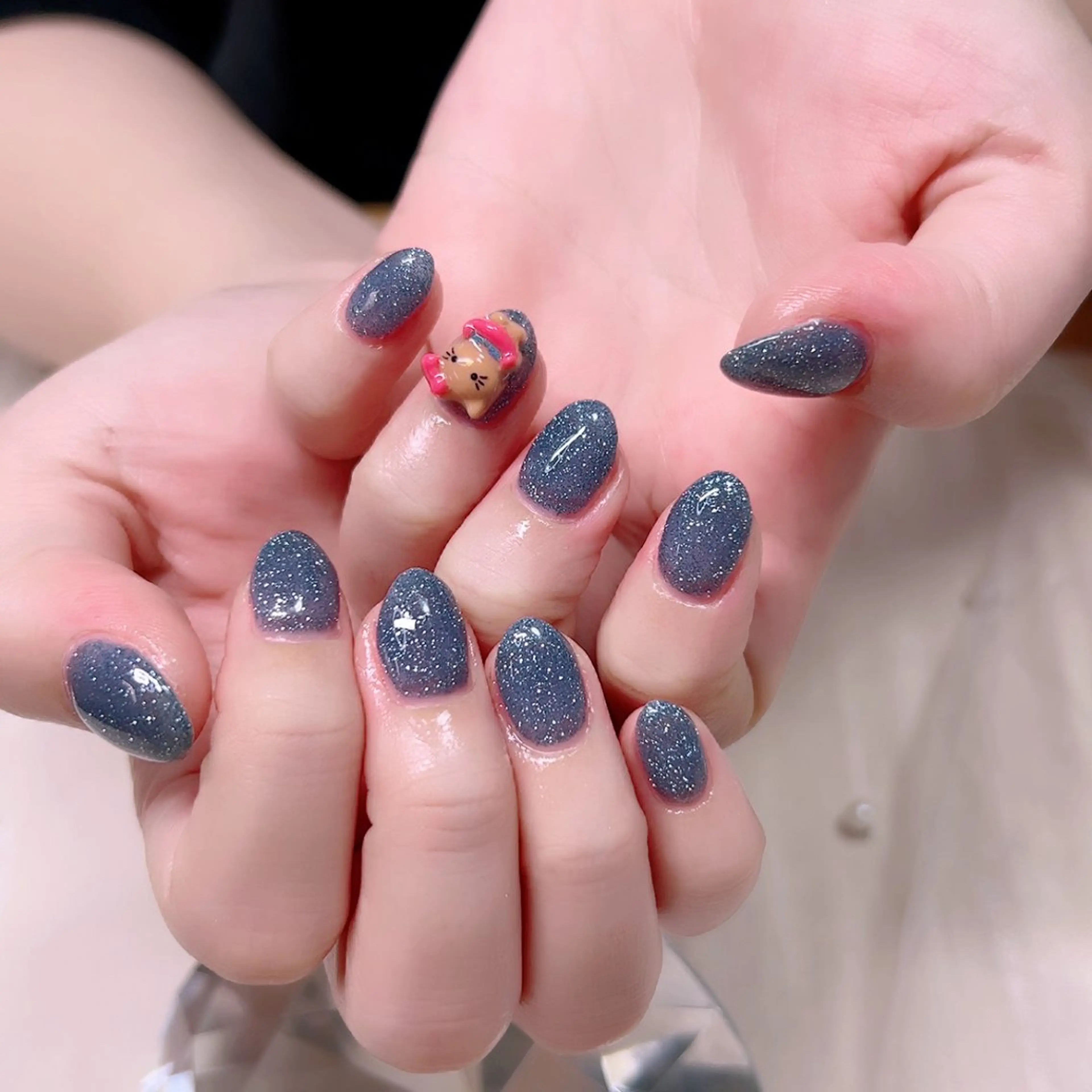 ネイル ラメ(グリッター) ラメグラデーション オフィスネイル ハンドネイル Cute Tips nailのネイルデザイン