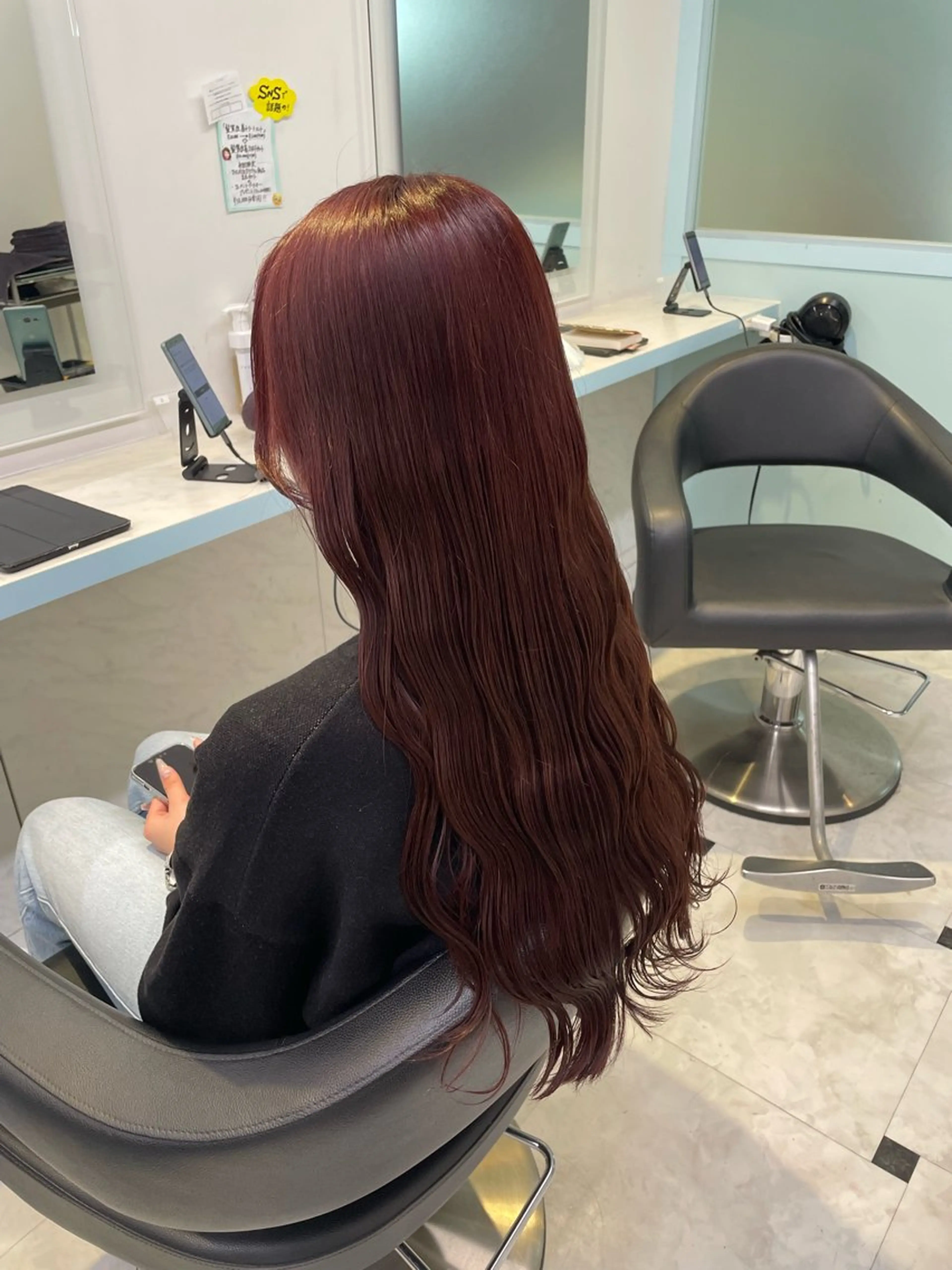 ロング カラー 🍒♡艶髪暖色カラー saaya♡🍒のヘアスタイル