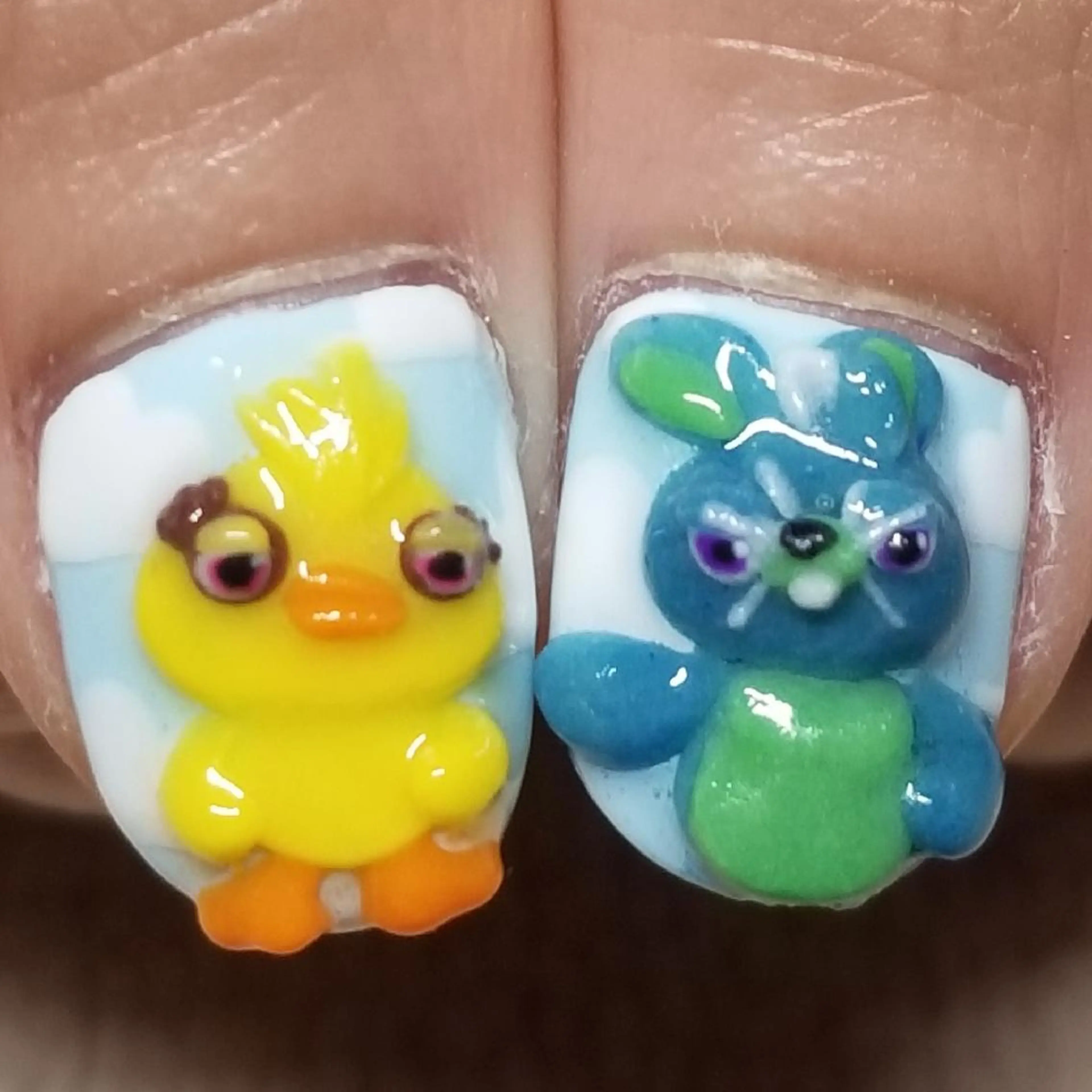 ネイル 水色 ハンドネイル よしだ ひろきのネイルデザイン