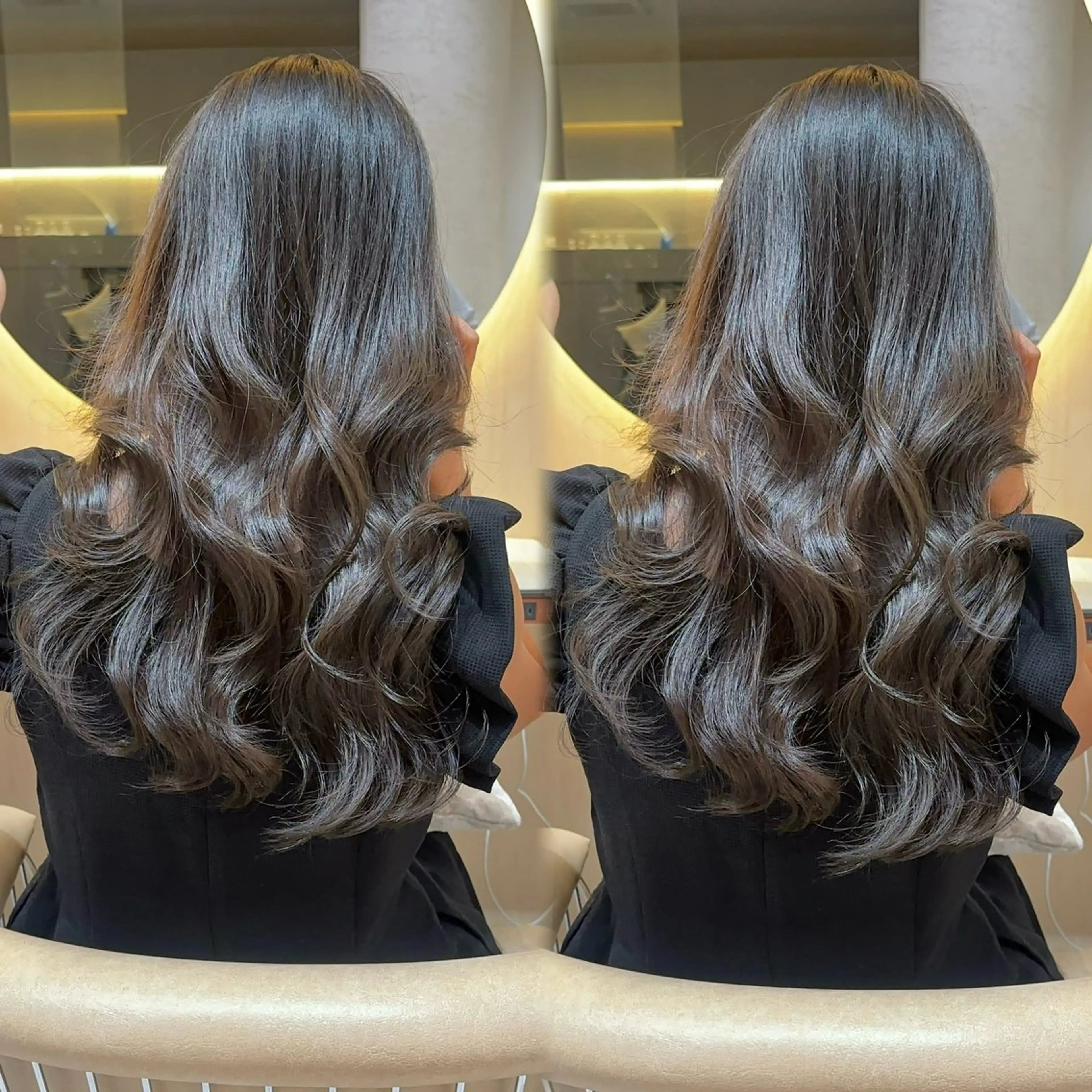 セミロング カラー カット ヘアカラー トリートメント レイヤー❣️縮毛矯正 川村利幸のヘアスタイル