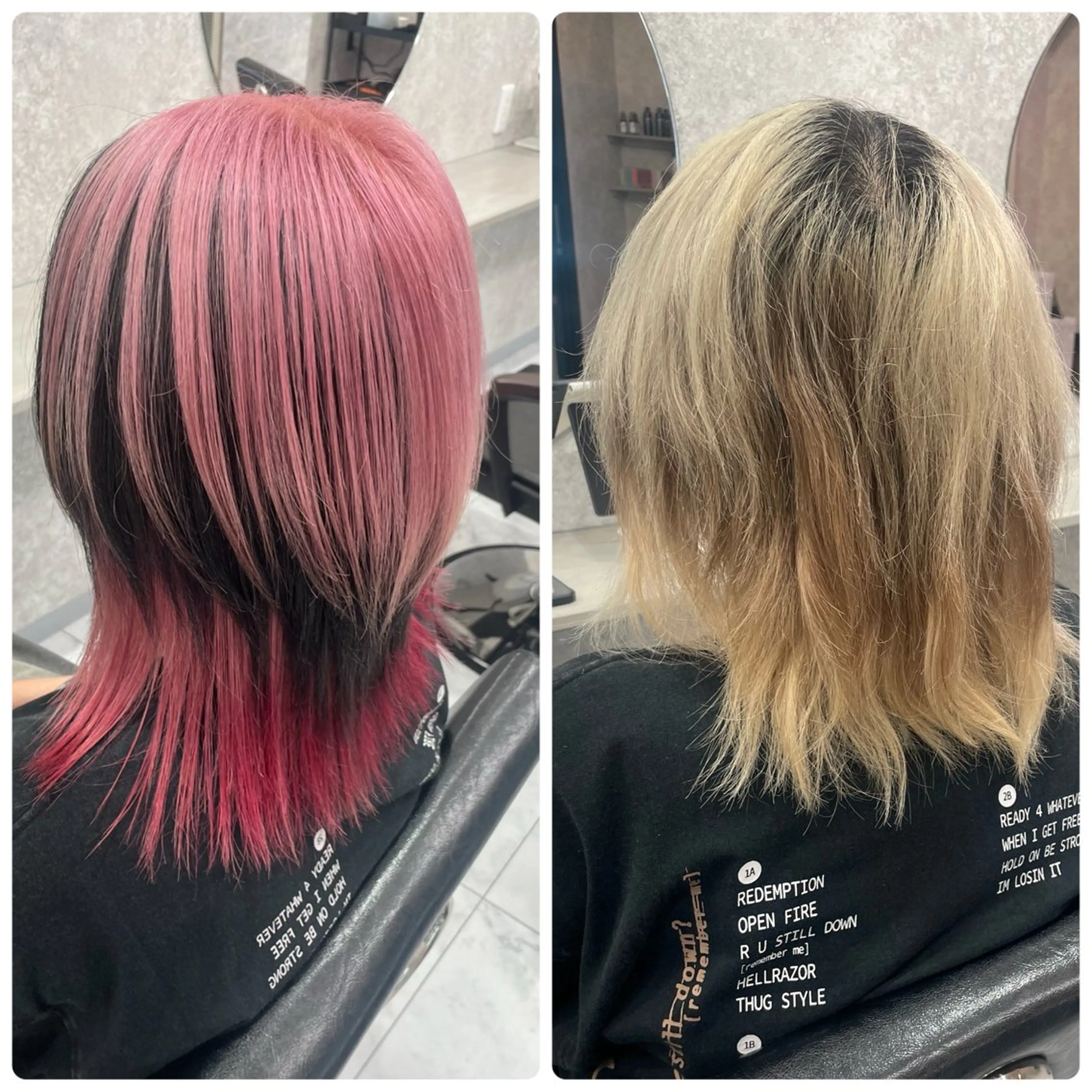 ミディアム 🦋ハイトーン🦋 石山 希理🦋のヘアスタイル