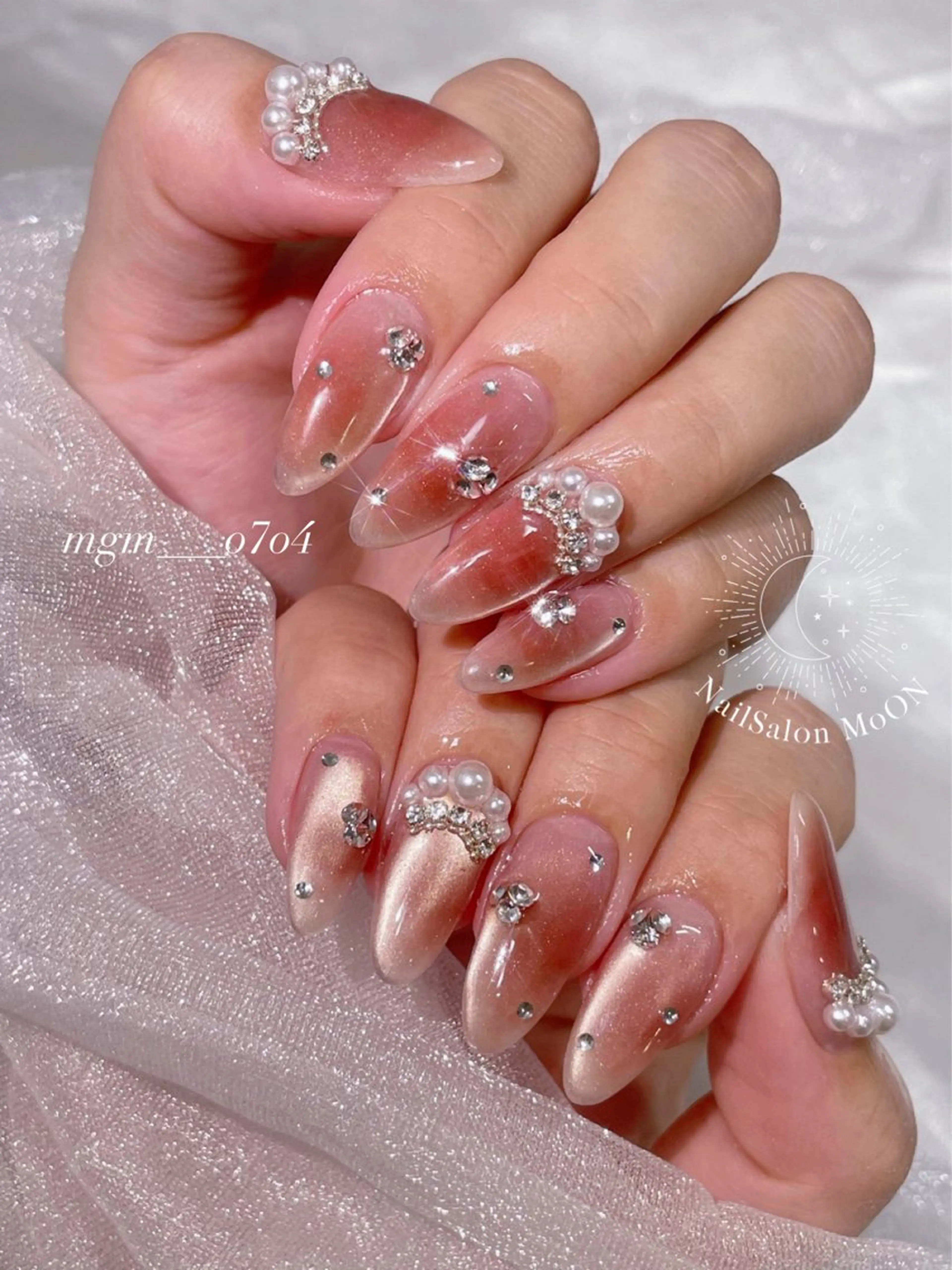 ハンドネイル ハンドケア MoON...❤︎ MeGuのネイルデザイン