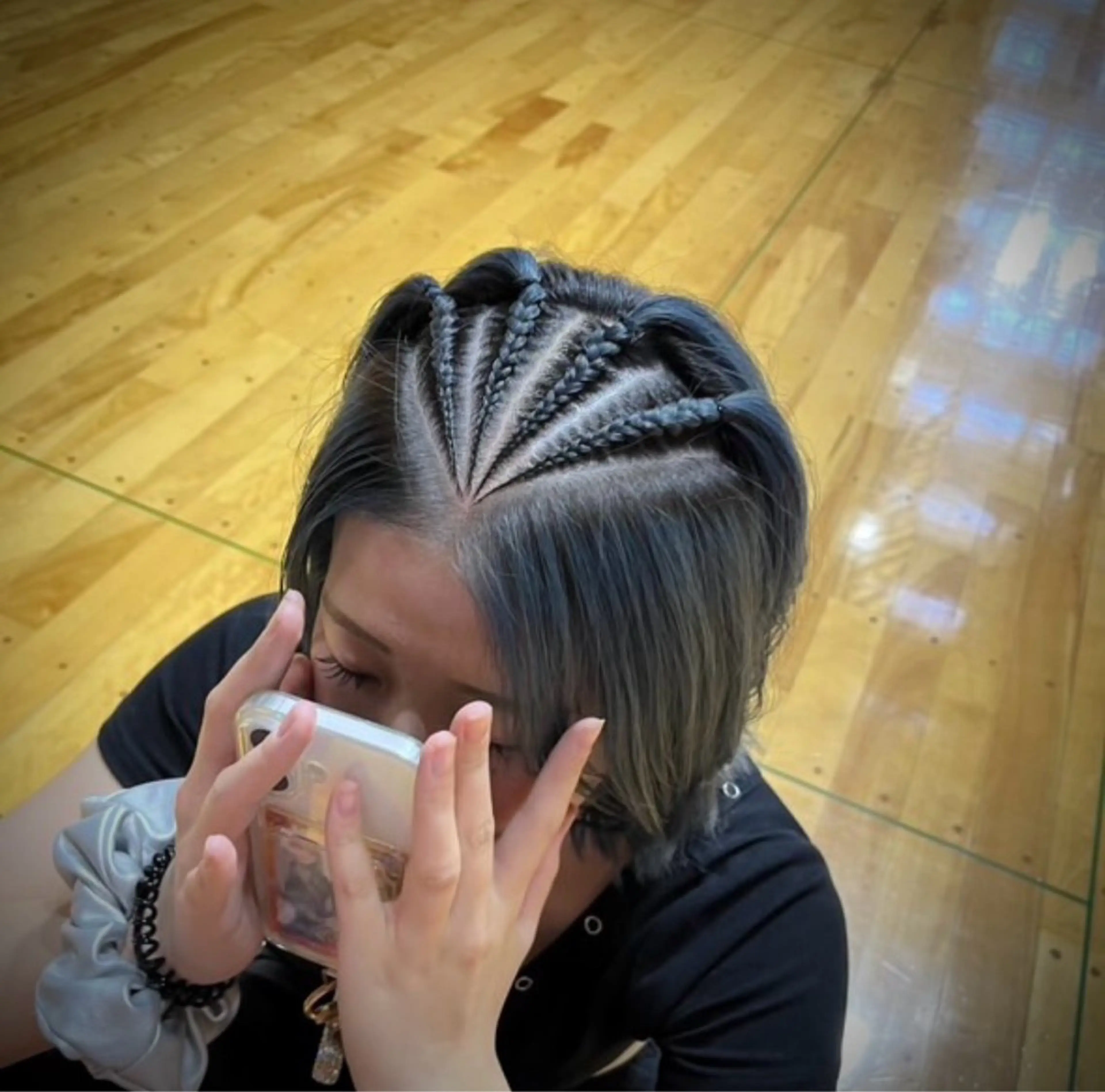 ミディアム カラー パーマ パーマ エクステ ヘアセット jp doggのヘアスタイル