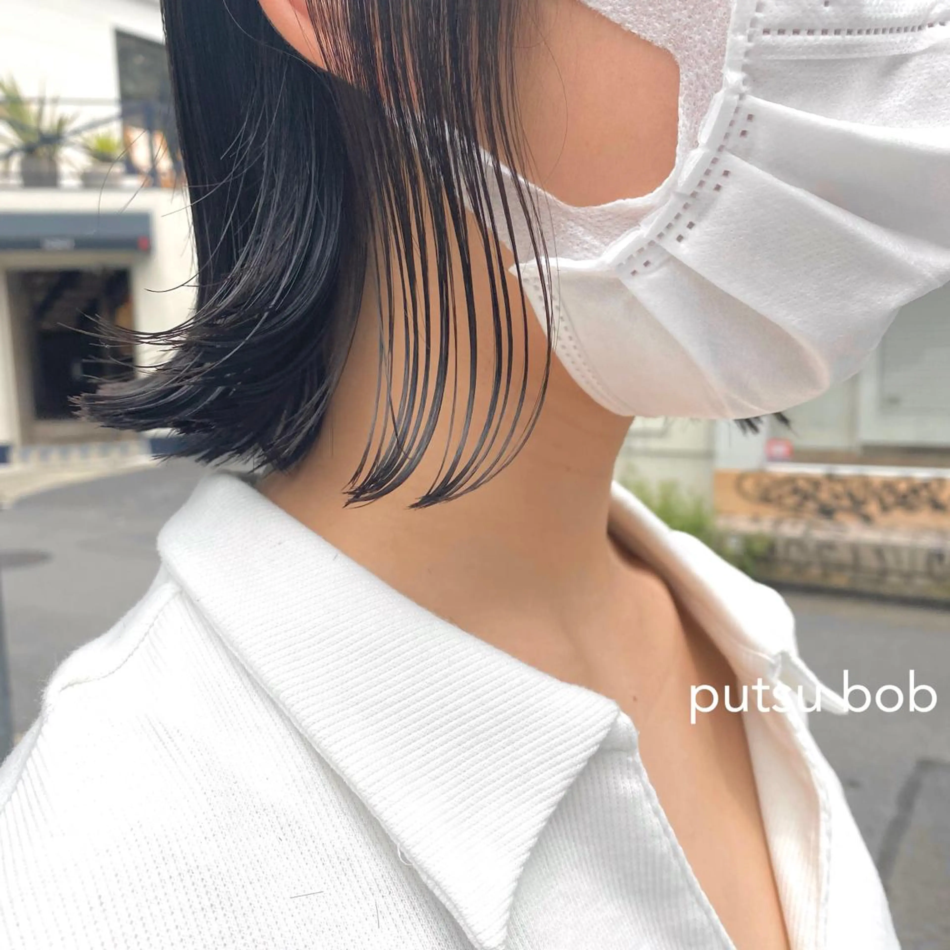 ミディアム ボブ&透明感カラー ♡TOMOEのヘアスタイル