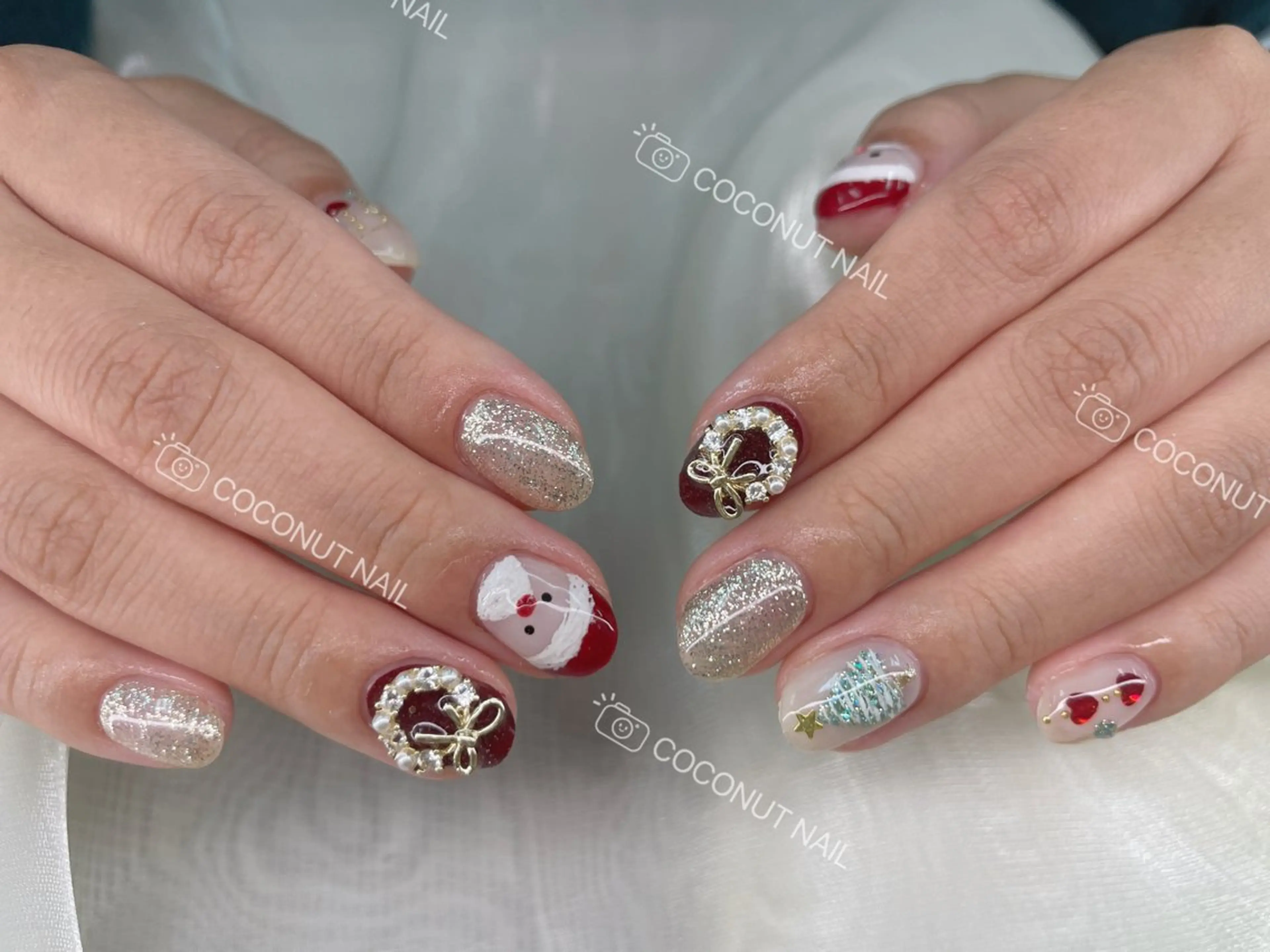 ネイル ハンドネイル 神田 ココナッツのネイルデザイン