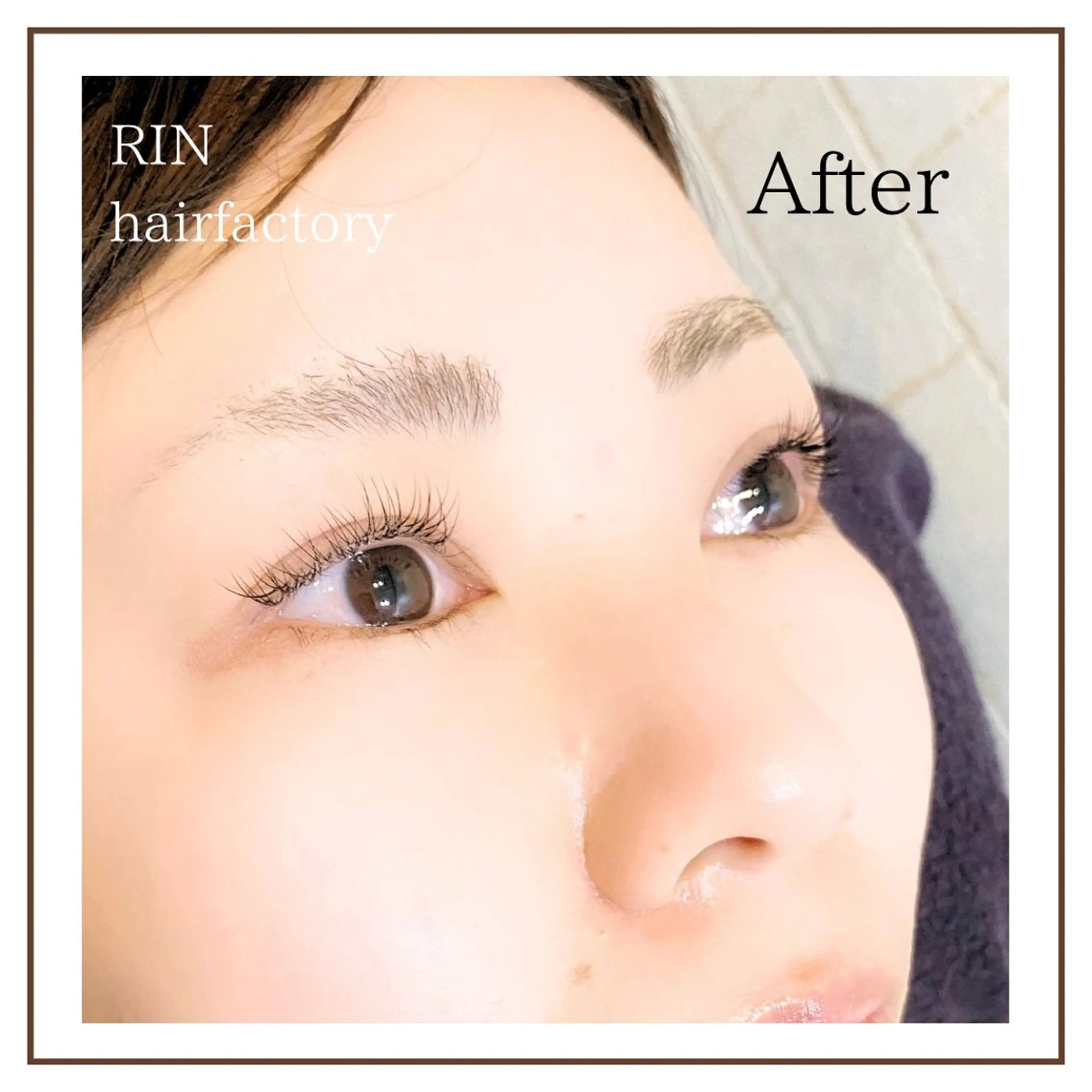 マツエク・マツパ Cカール 一重×まつ毛パーマ RIN hairfactory所属・持田 絵海のマツエク・マツパデザイン