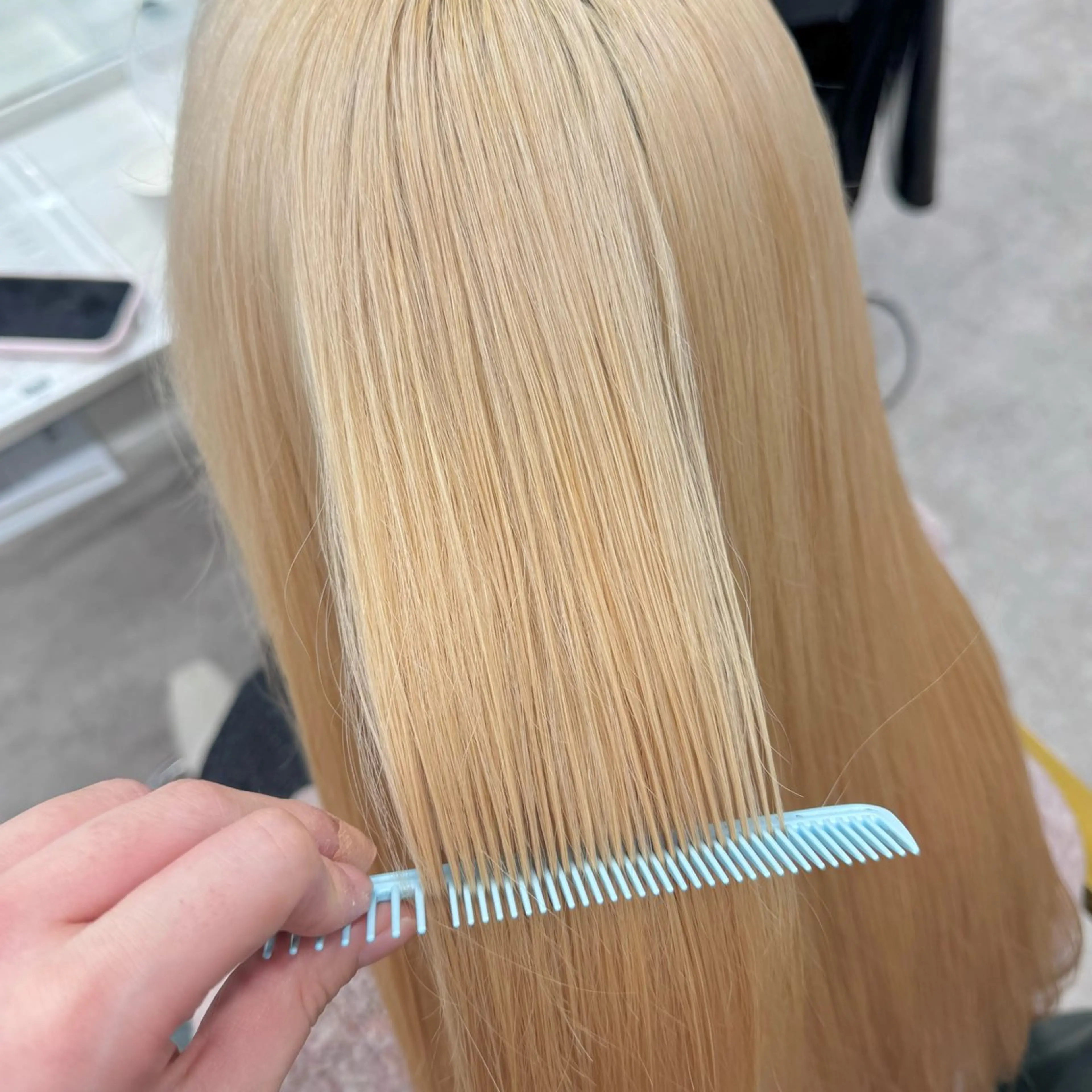 ロング カラー ヘアカラー JUNSHIN🦋 ヘアセット／カラーのヘアスタイル