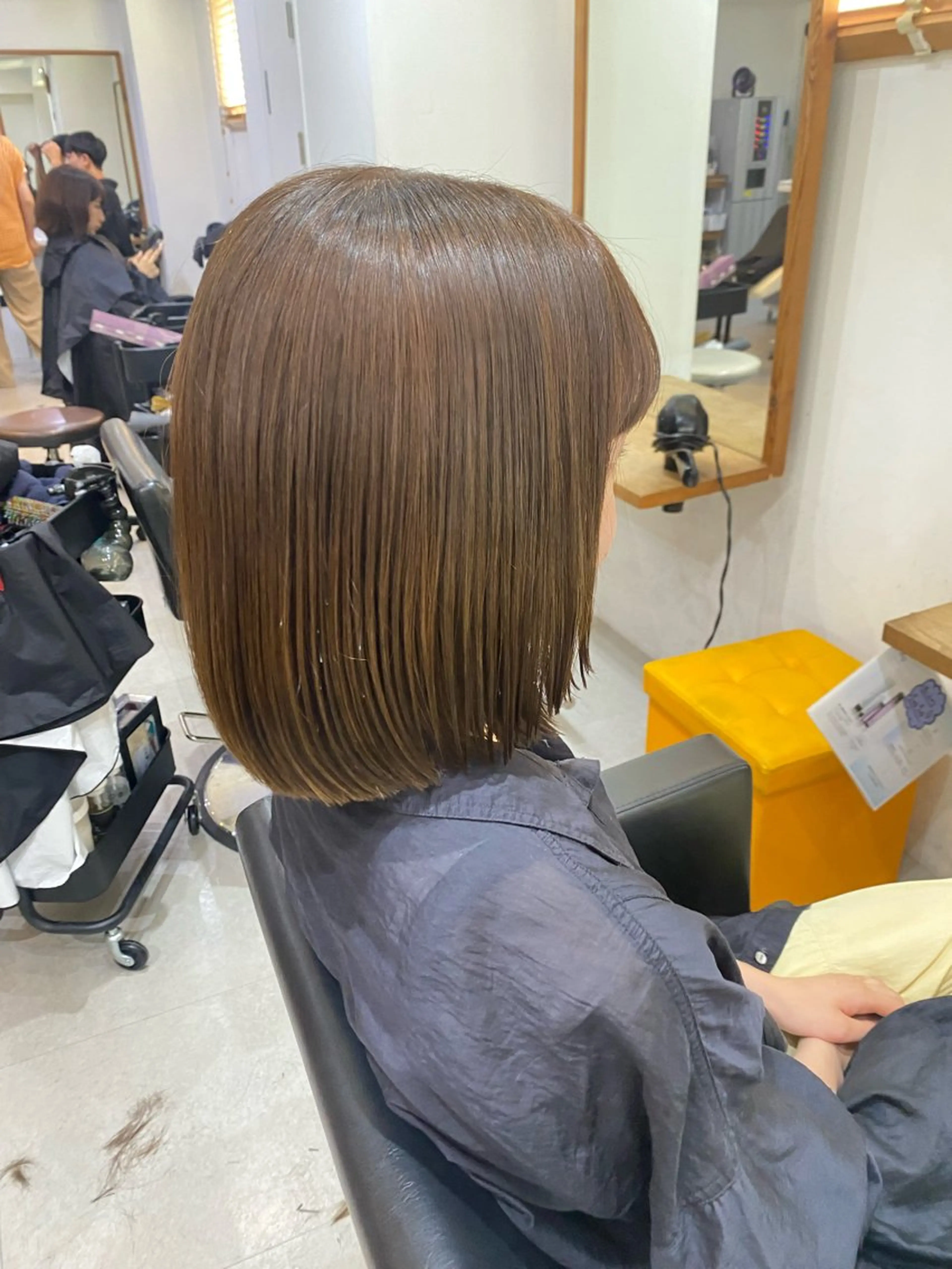 ミディアム カラー 銀座⚜️【脱白髪染め 美髪矯正】トグチのヘアスタイル