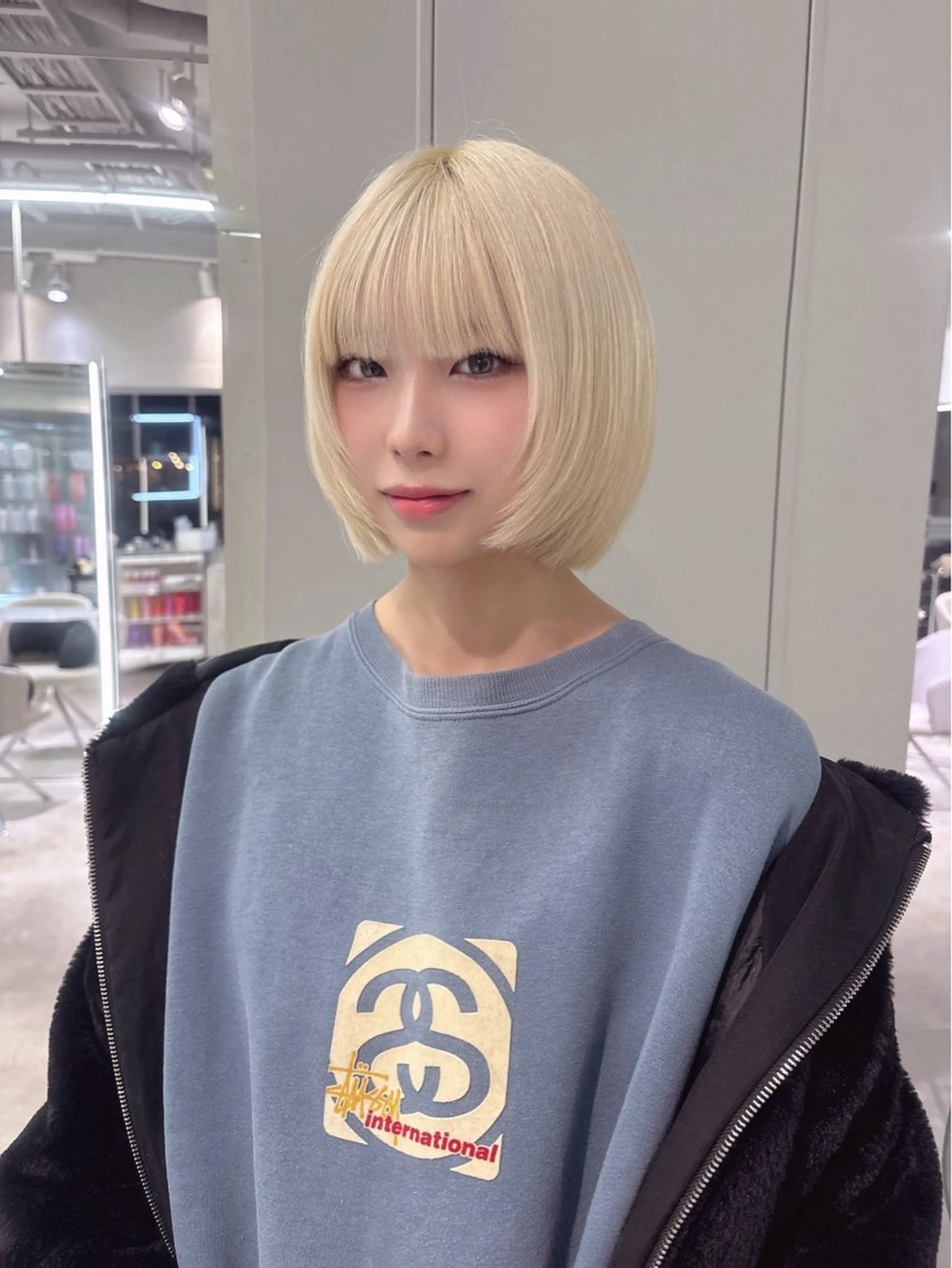 ミディアム ヘアカラー Haru/ブリーチ /レイヤーカットのヘアスタイル