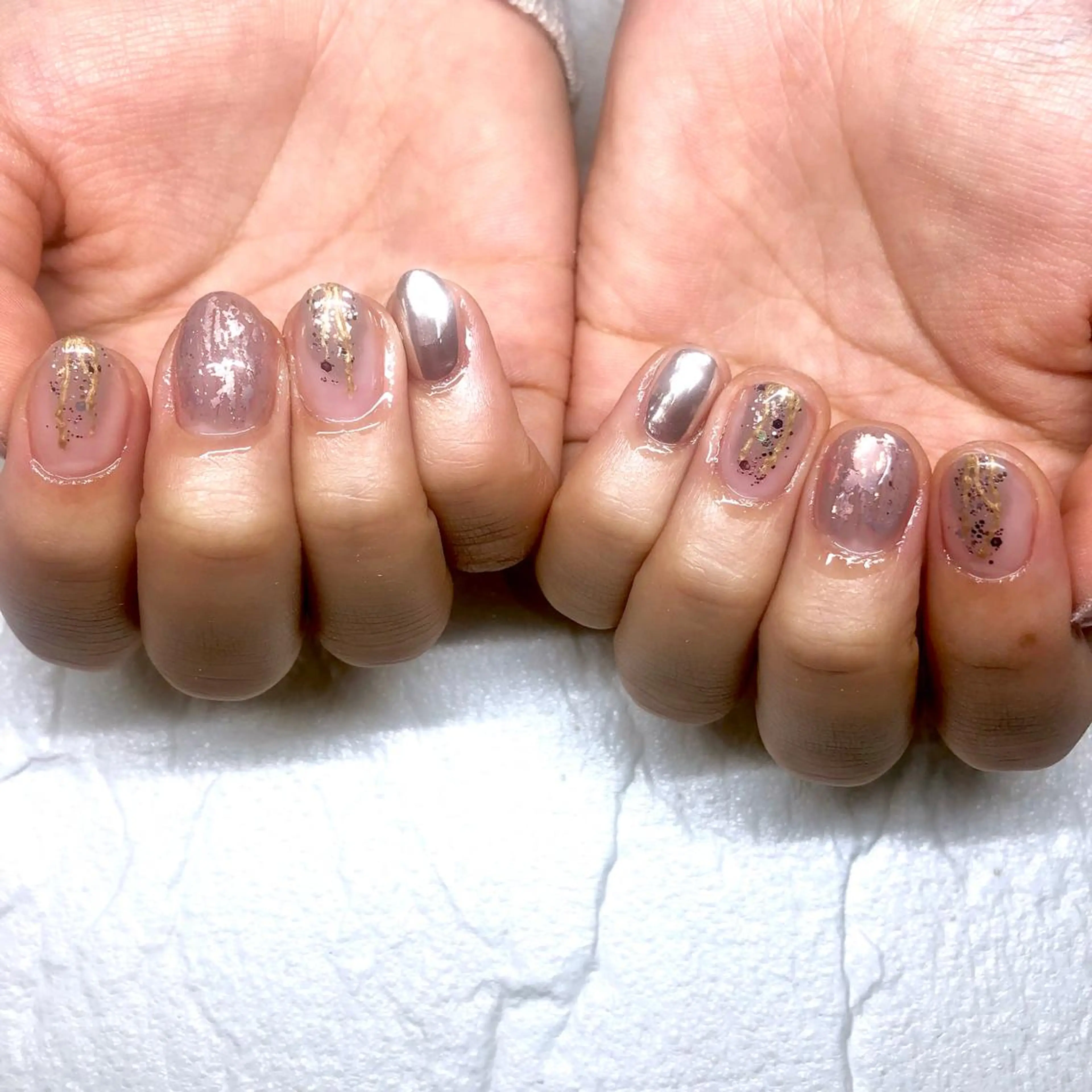 ネイル クレアトゥール華 都賀店所属・三橋 結菜のネイルデザイン