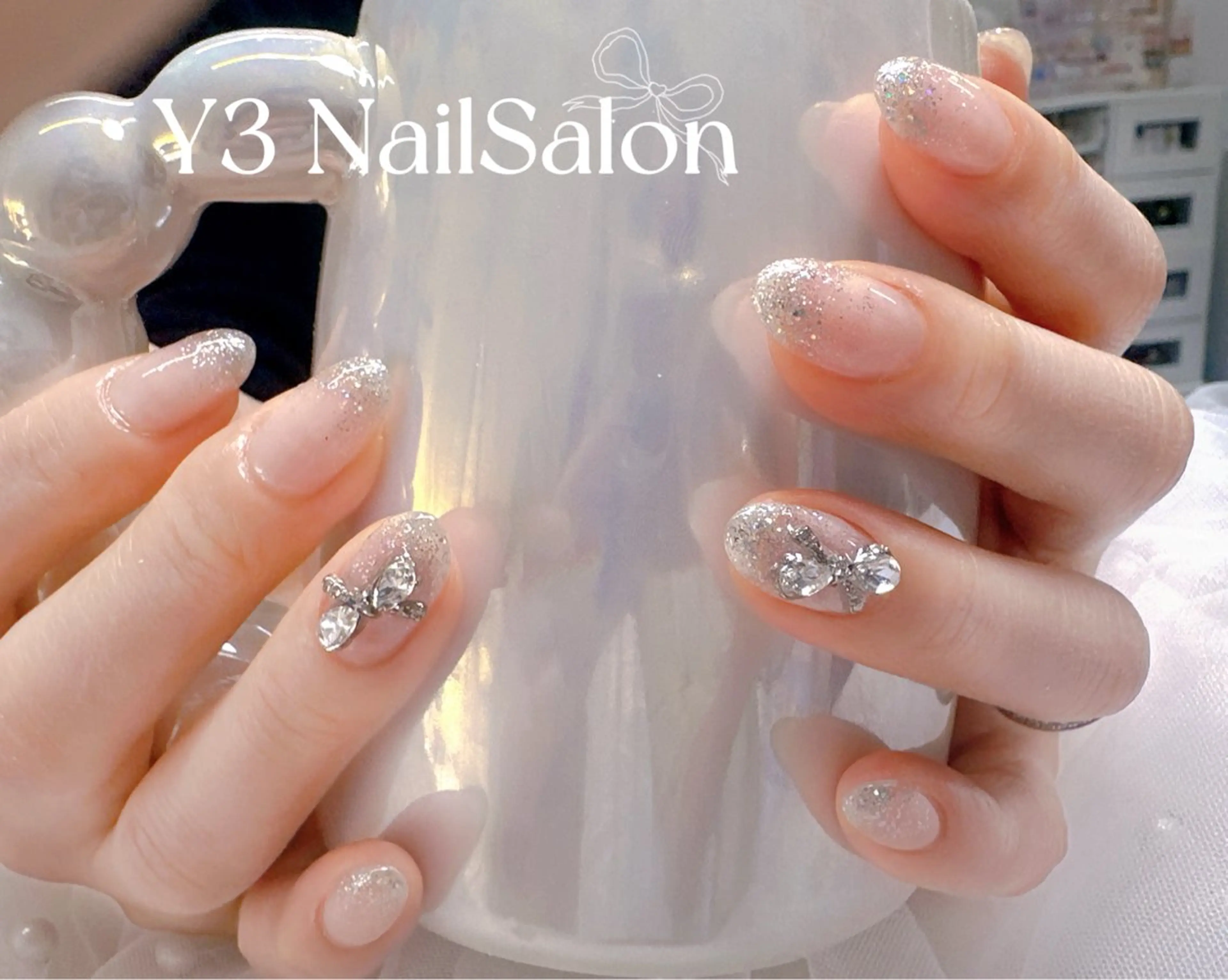 ネイル グラデーション ラメ(グリッター) ラメグラデーション Y3 Nail Salon所属・Y3 NailSalonのネイルデザイン