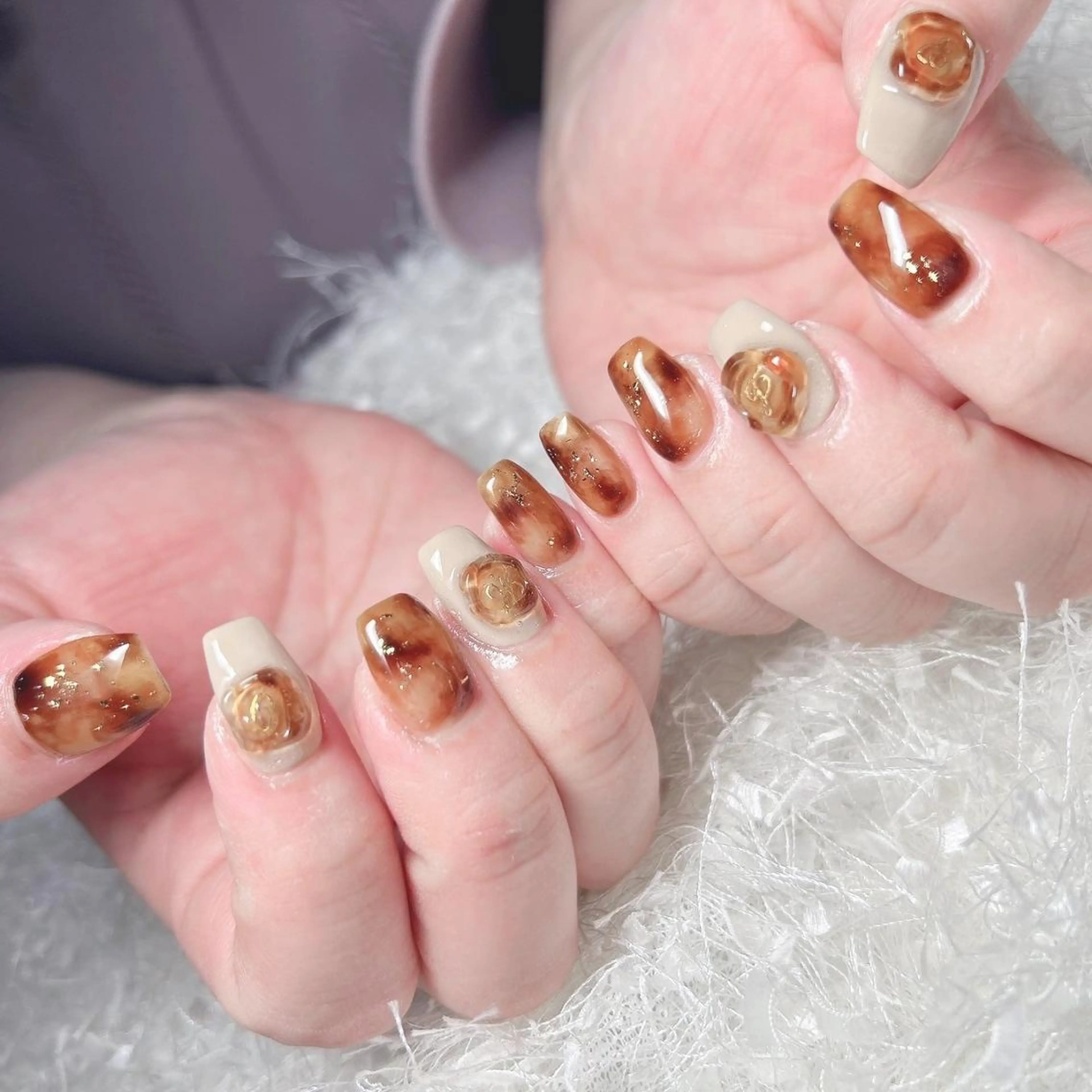 ネイル 長さ出し フレンチネイル ジェルネイル グラデーション 韓国ネイル ハンドネイル Nail&eye Belire 新宿のネイルデザイン