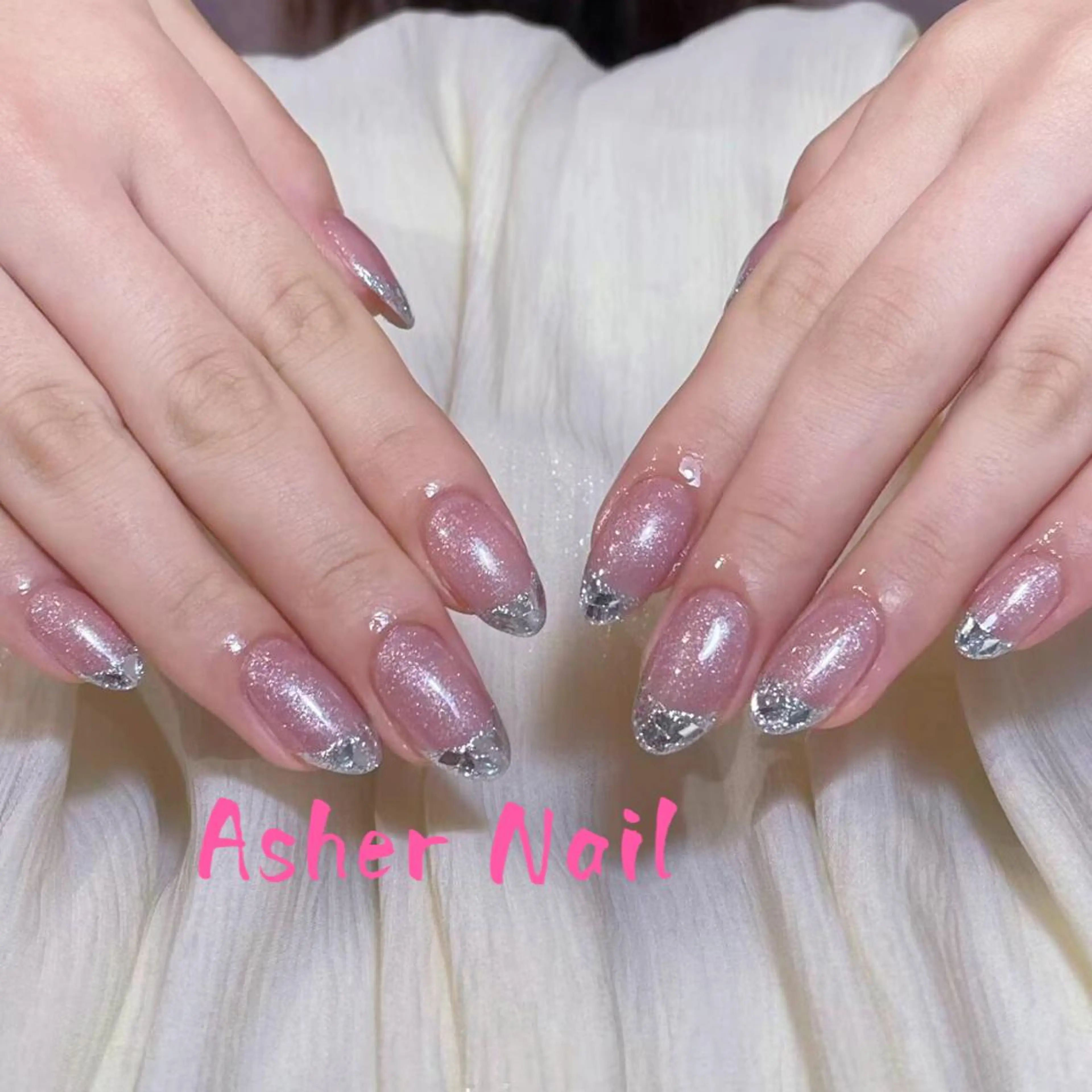 ネイル ハンドネイル ハンドケア Asher-Hana 🎗のネイルデザイン