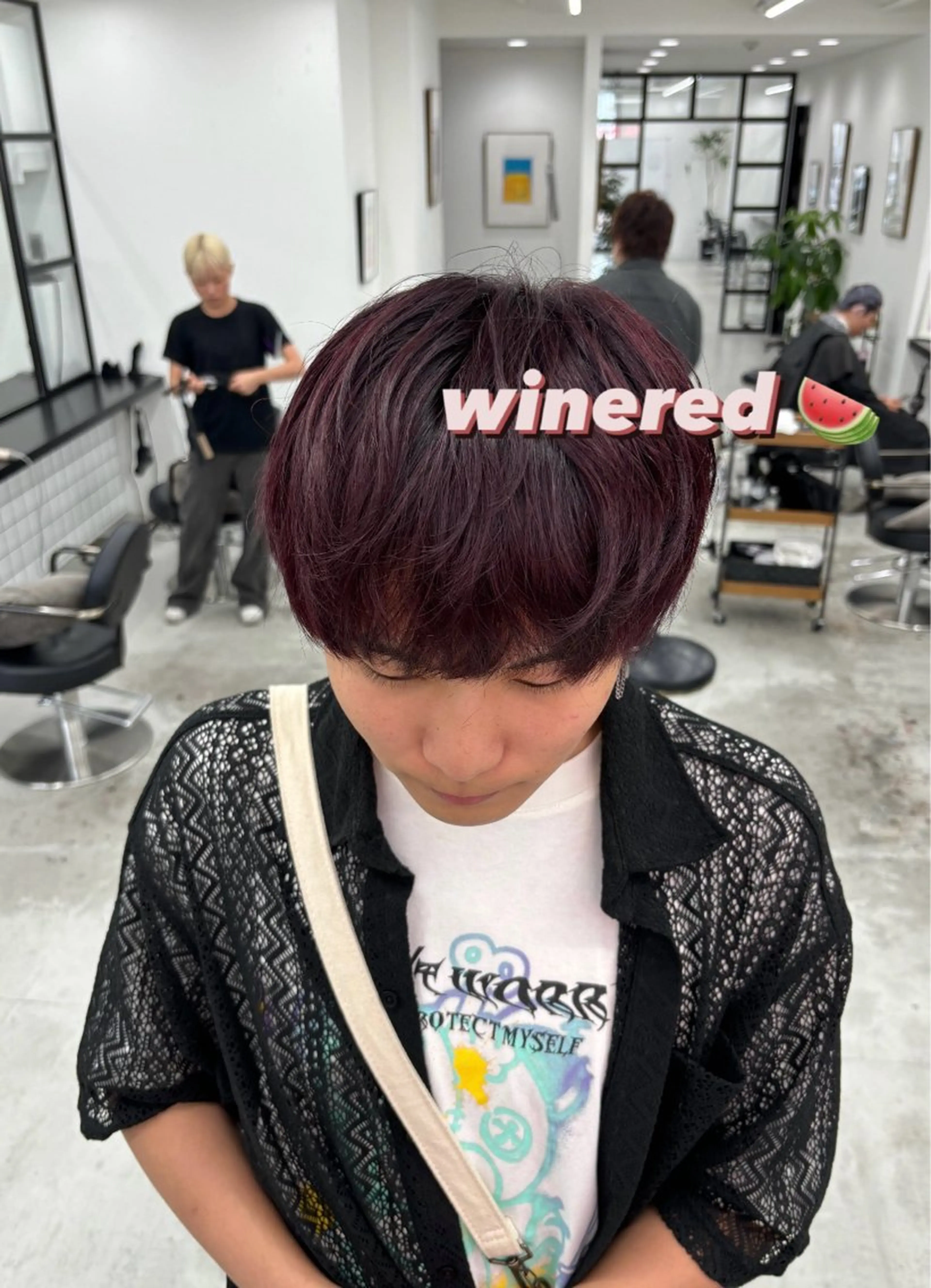 ショート カラー メンズ メンズブリーチ ブリーチ ブリーチなしカラー レッドカラー カット ヘアカラー トリートメント 🫧‪Ameri🫧 JILLSTUDIOのヘアスタイル