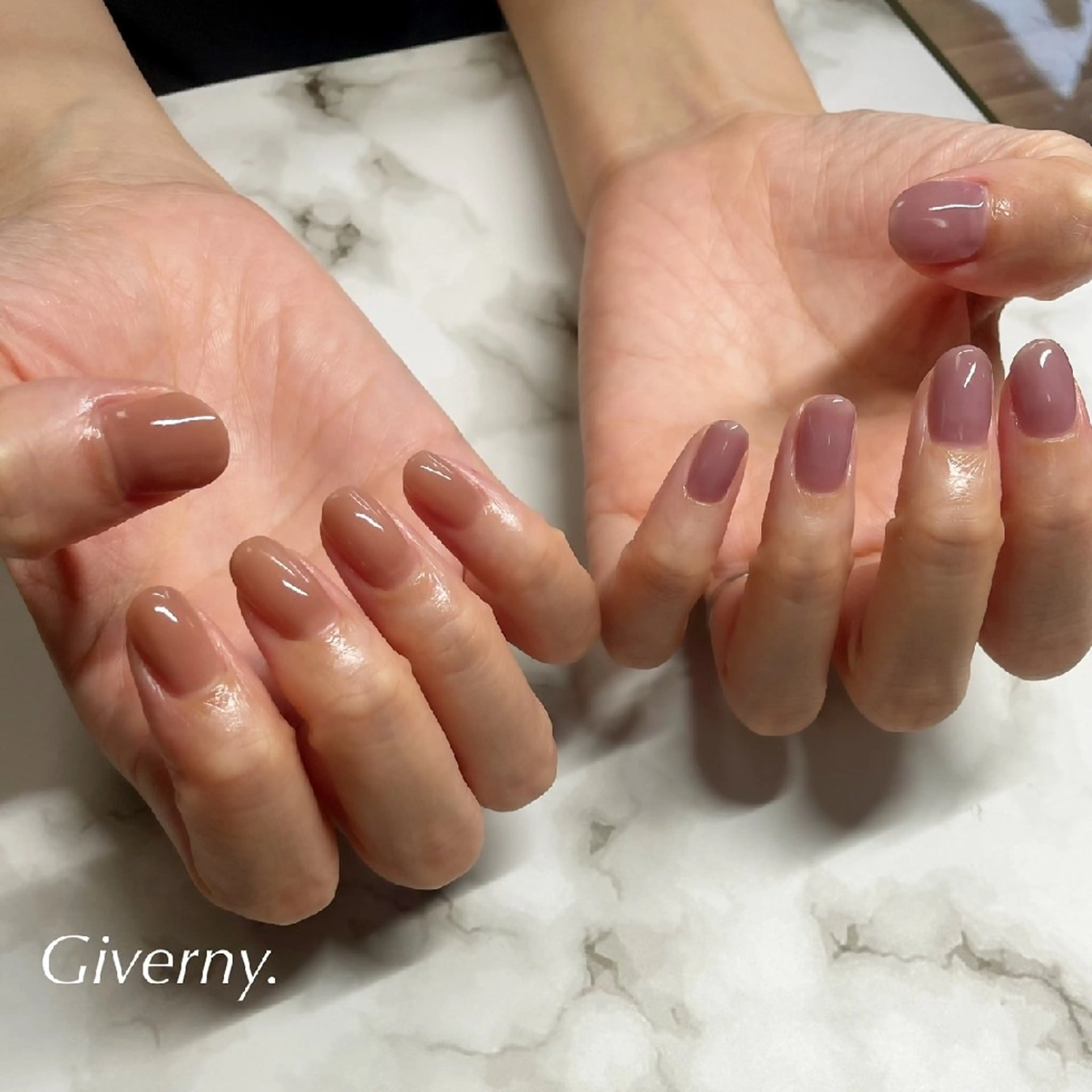 ネイル シンプルネイル ハンドネイル Giverny .のネイルデザイン