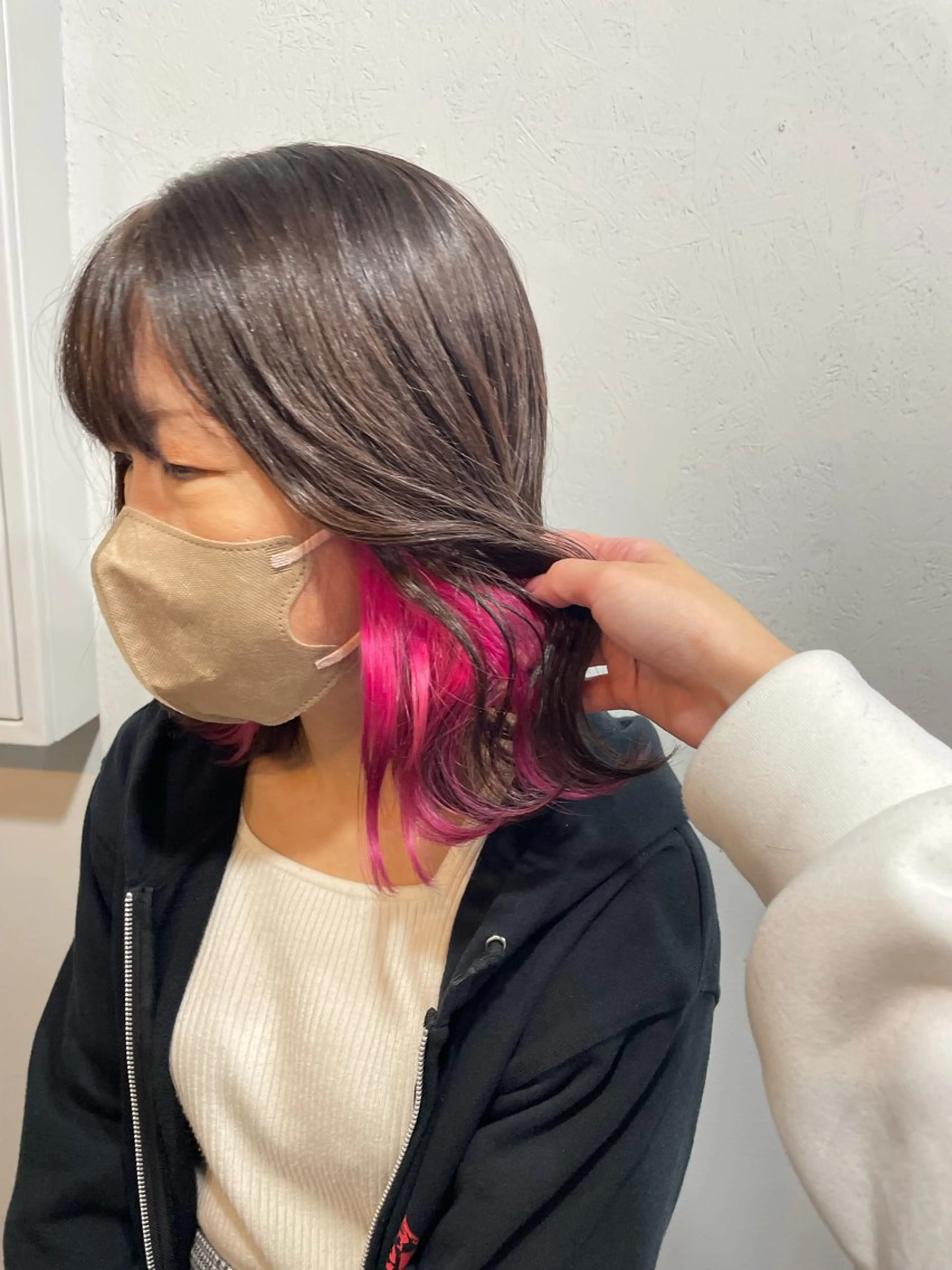 ミディアム カラー Cielro【 シェイロ 】所属・Cielro/ダブル カラー/西田咲希のヘアスタイル