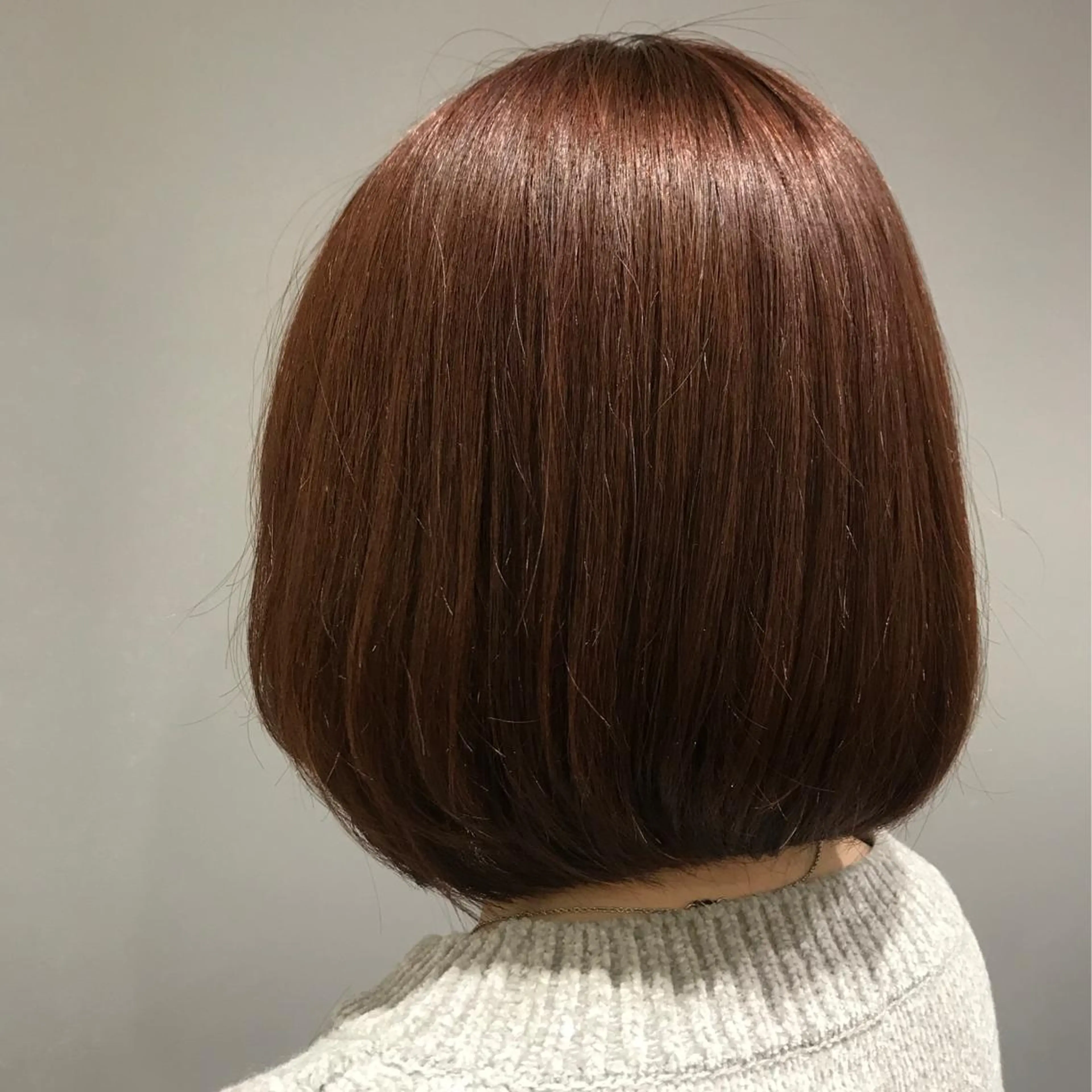 ミディアム カラー ブリーチ ブラウンカラー ブリーチなしカラー ピンクカラー ピンクブラウン 茂木 結希のヘアスタイル