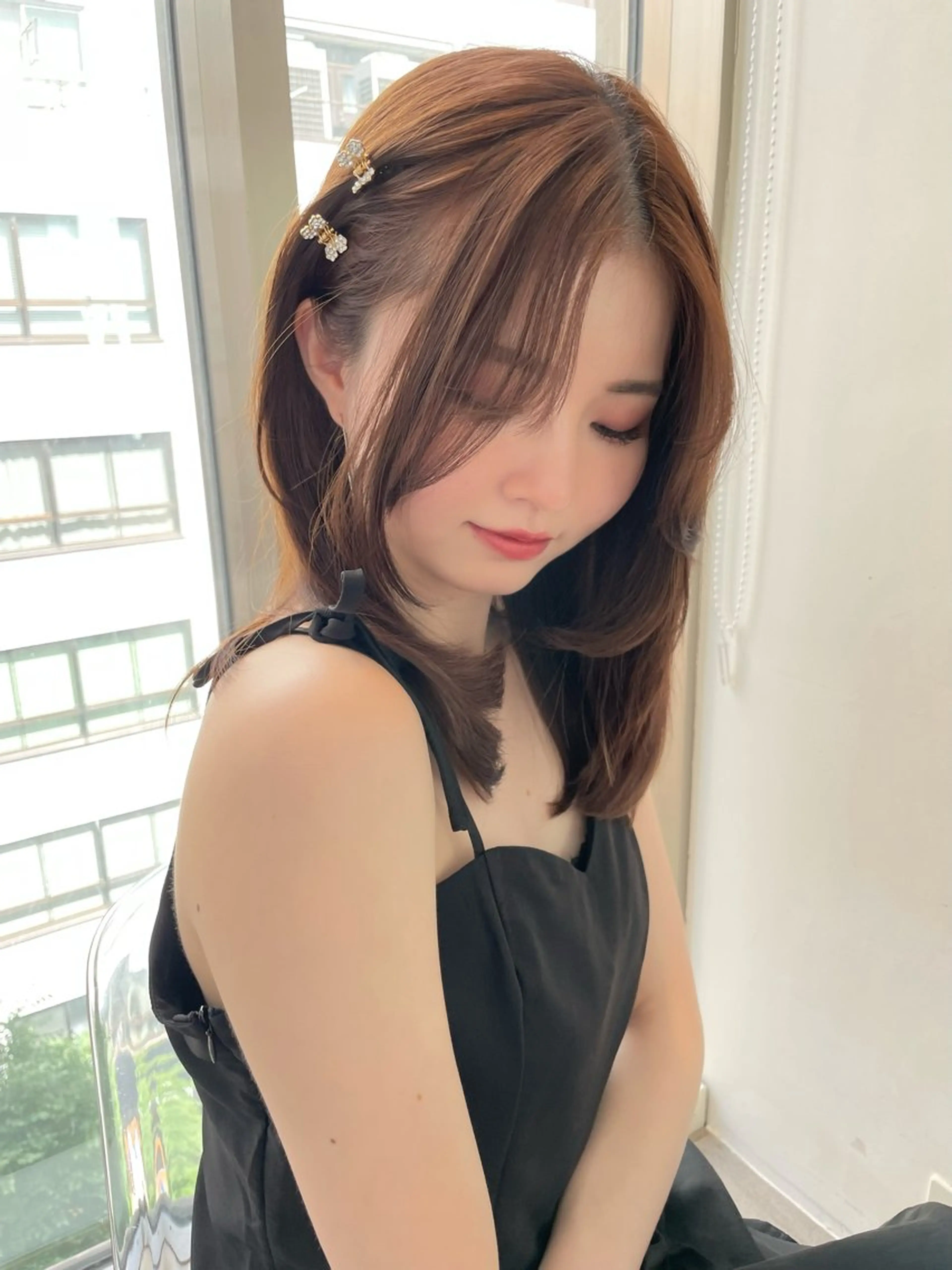 セミロング カラー ヘアアレンジ カット ヘアカラー ♡艶ガーリーヘア♡ yuimaruのヘアスタイル